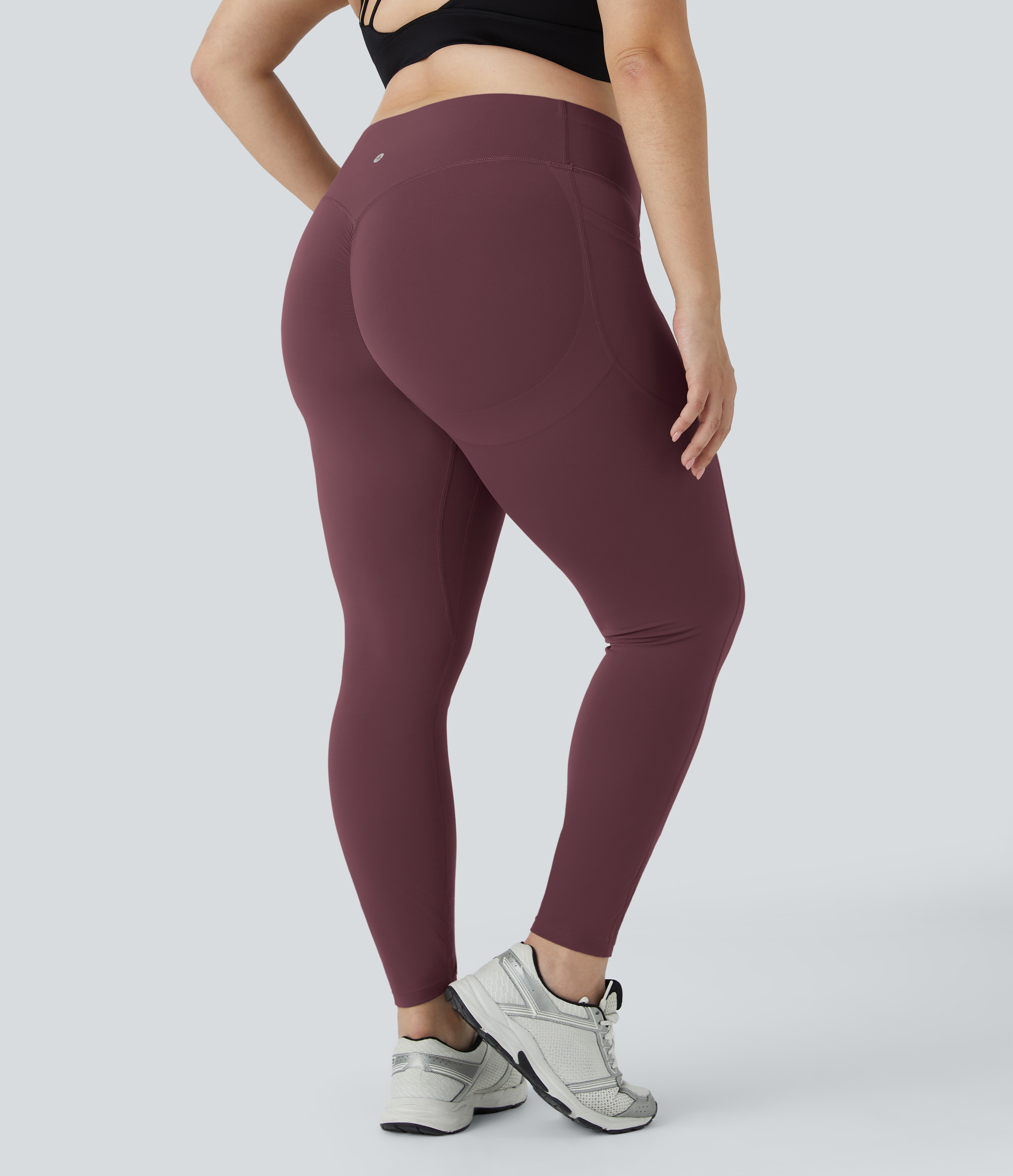 Halara UltraSculpt™ High Waisted Scrunch Butt Lifting Tummy Control Pocket Shaping Training Plus Size Leggings