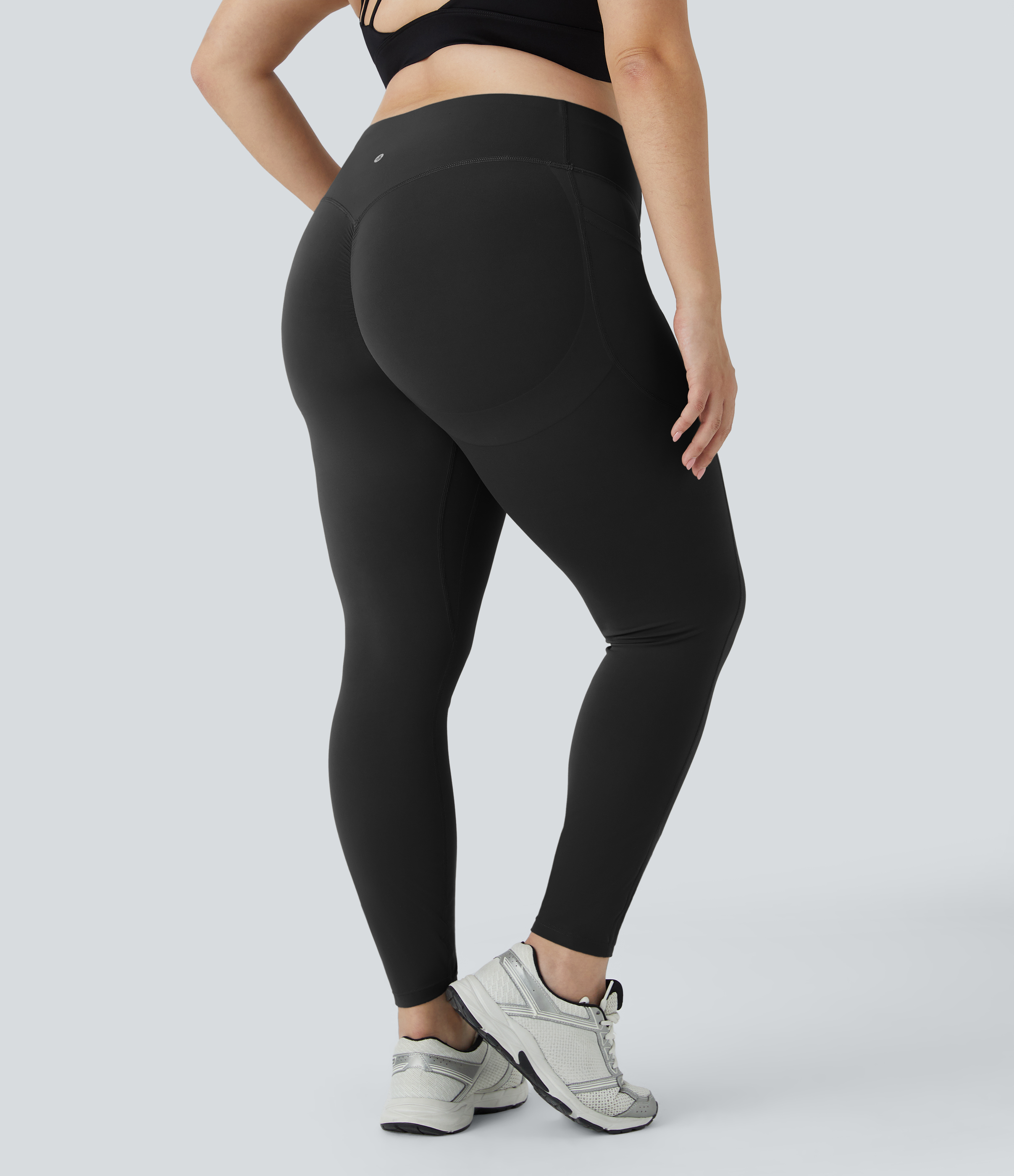 Halara UltraSculpt™ High Waisted Scrunch Butt Lifting Tummy Control Pocket Shaping Training Plus Size Leggings