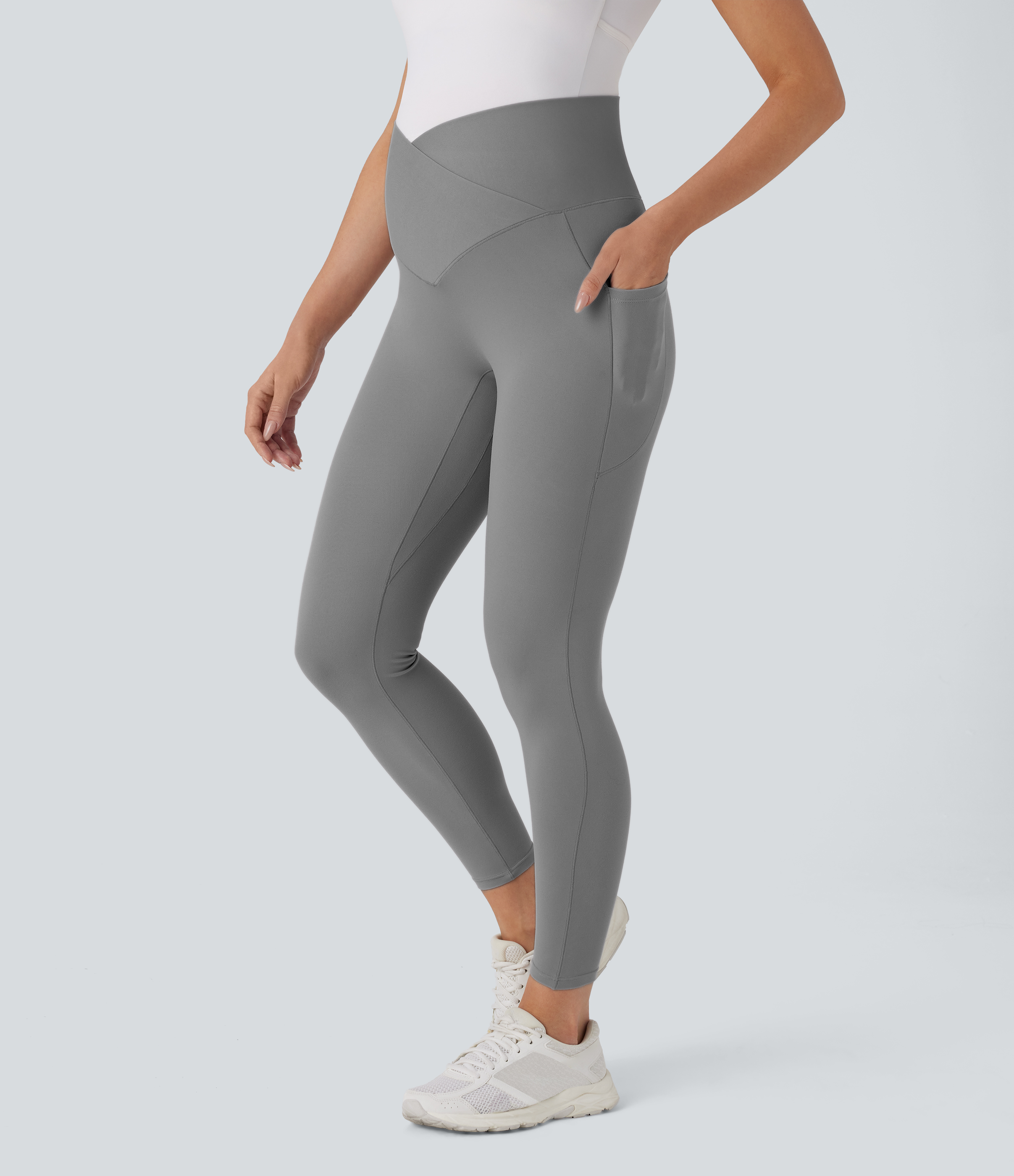 Women's SoftlyZero™ Super High Waisted Crossover Pocket 7/8