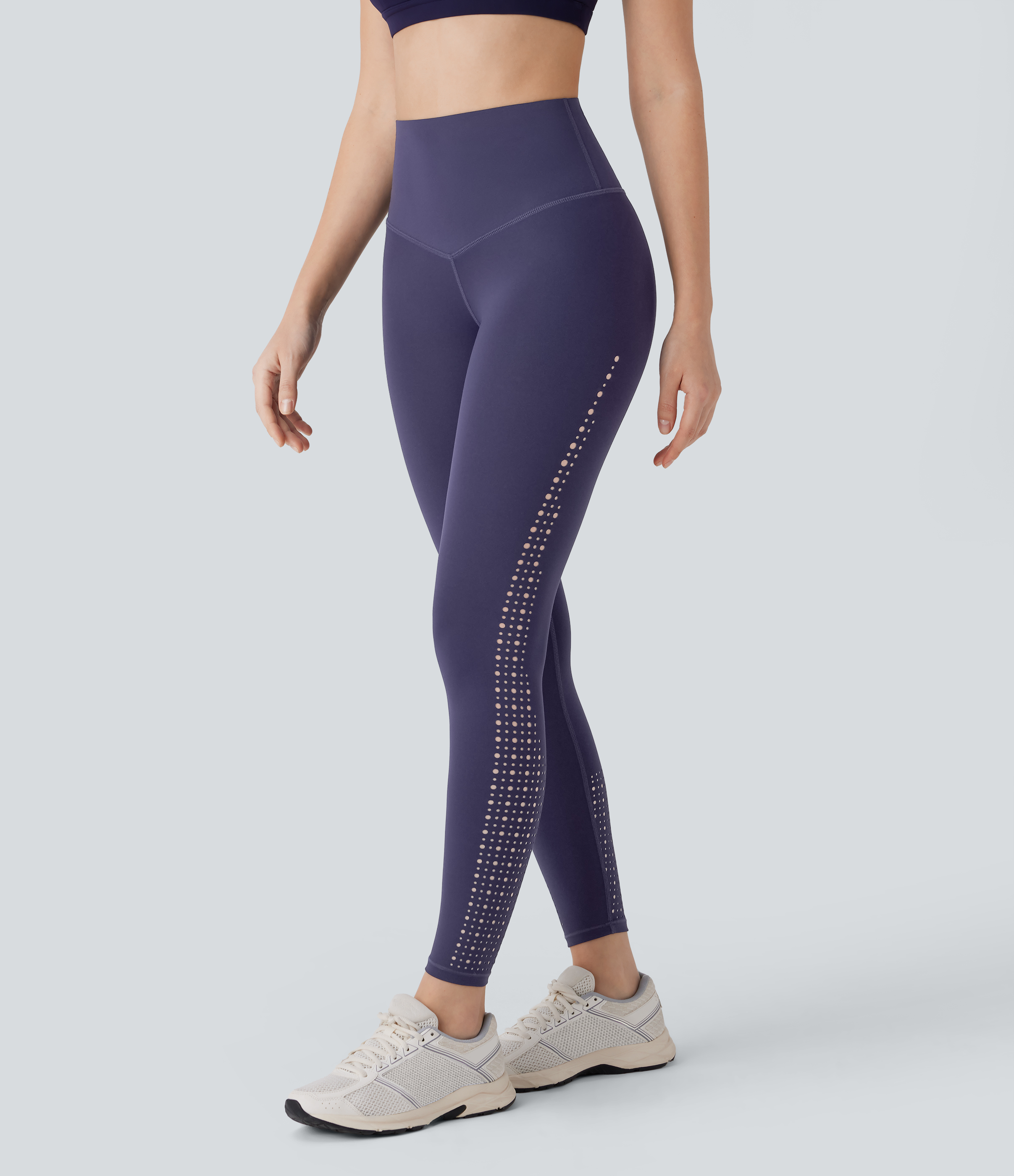 Leggings SpeedWave™ SoCinched malla entrenamiento tiro alto perforada secado rápido control abdominal