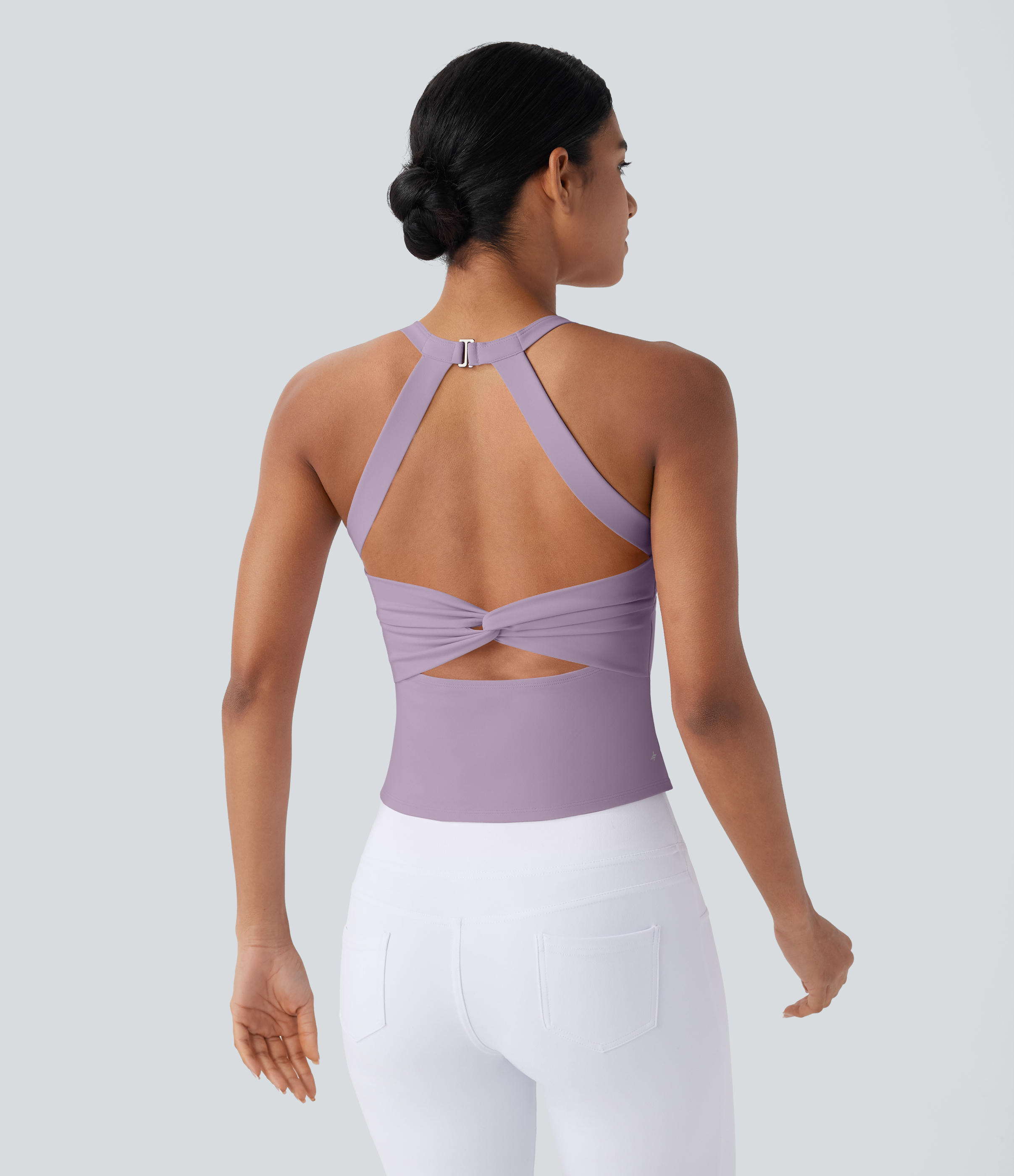 Women's SoftlyZero™ Plush Cut Out Yoga Tank Top A-D Cups - Halara