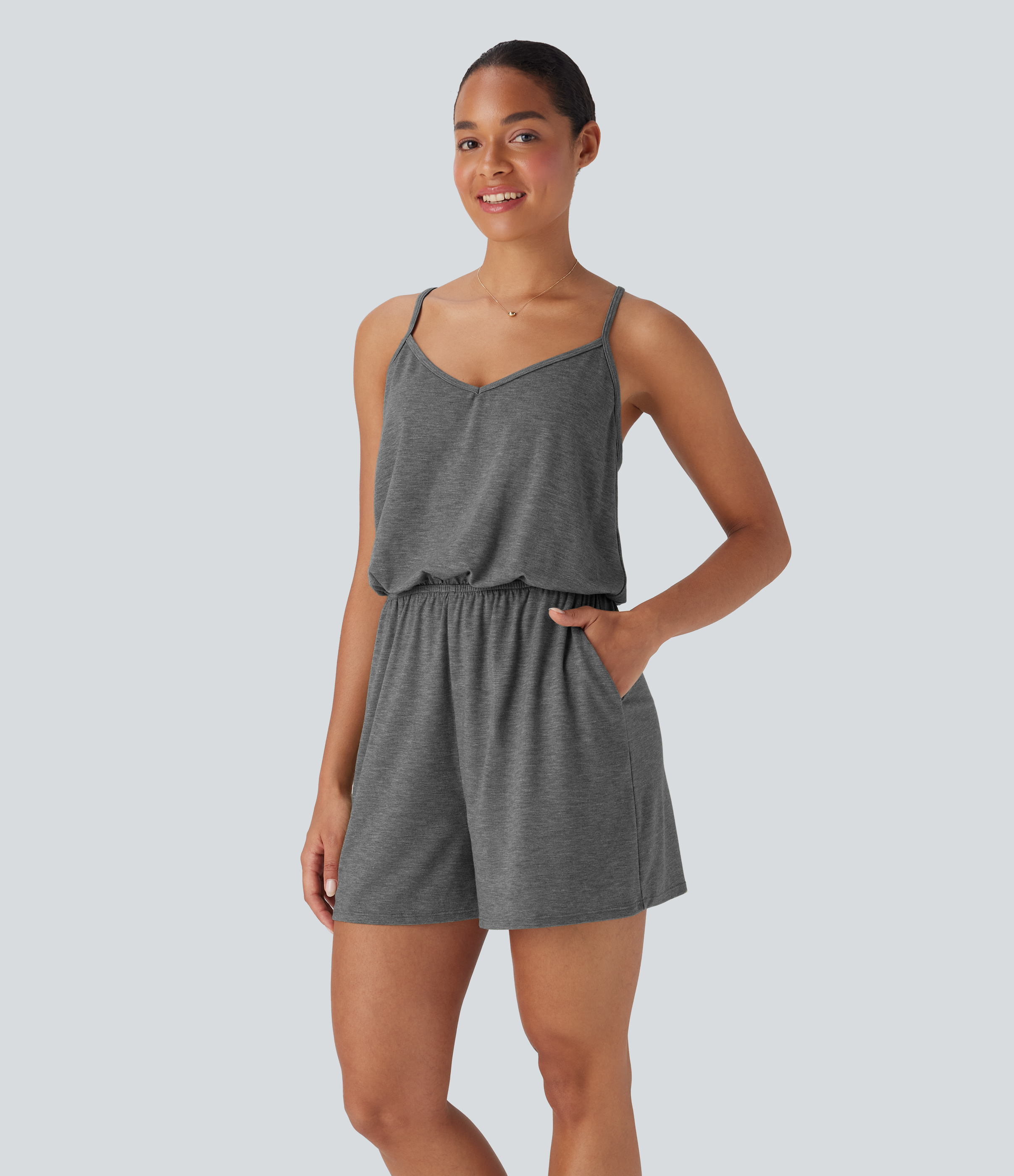 Wide Leg Jumpsuit with Pockets