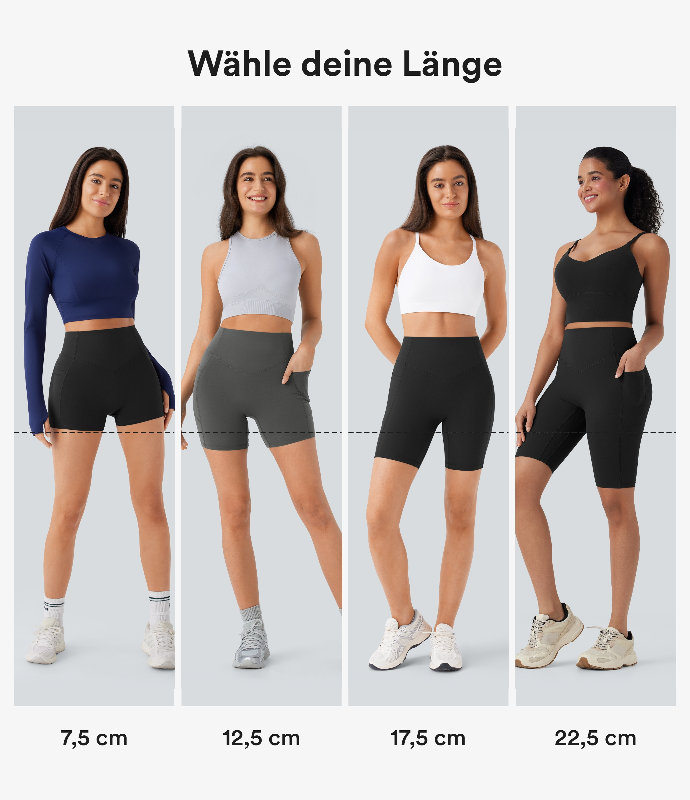 Black Halara UltraSculpt™ High Waisted Scrunch Butt Lifting Tummy Control Side Pocket Shaping Workout Biker Shorts 7'' / 2