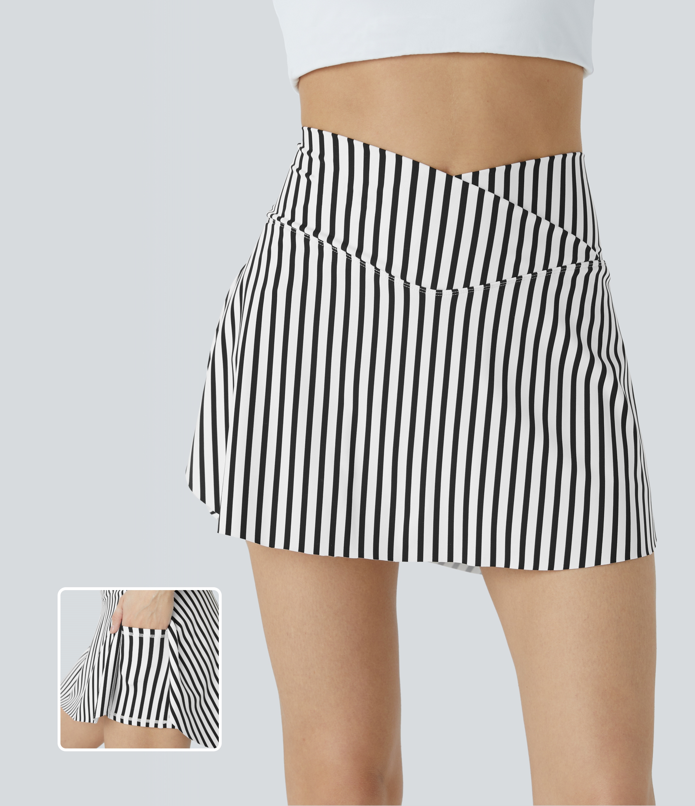 Jupe-short De Tennis Halara - Femme XS - Vert Pâle - État Parfait