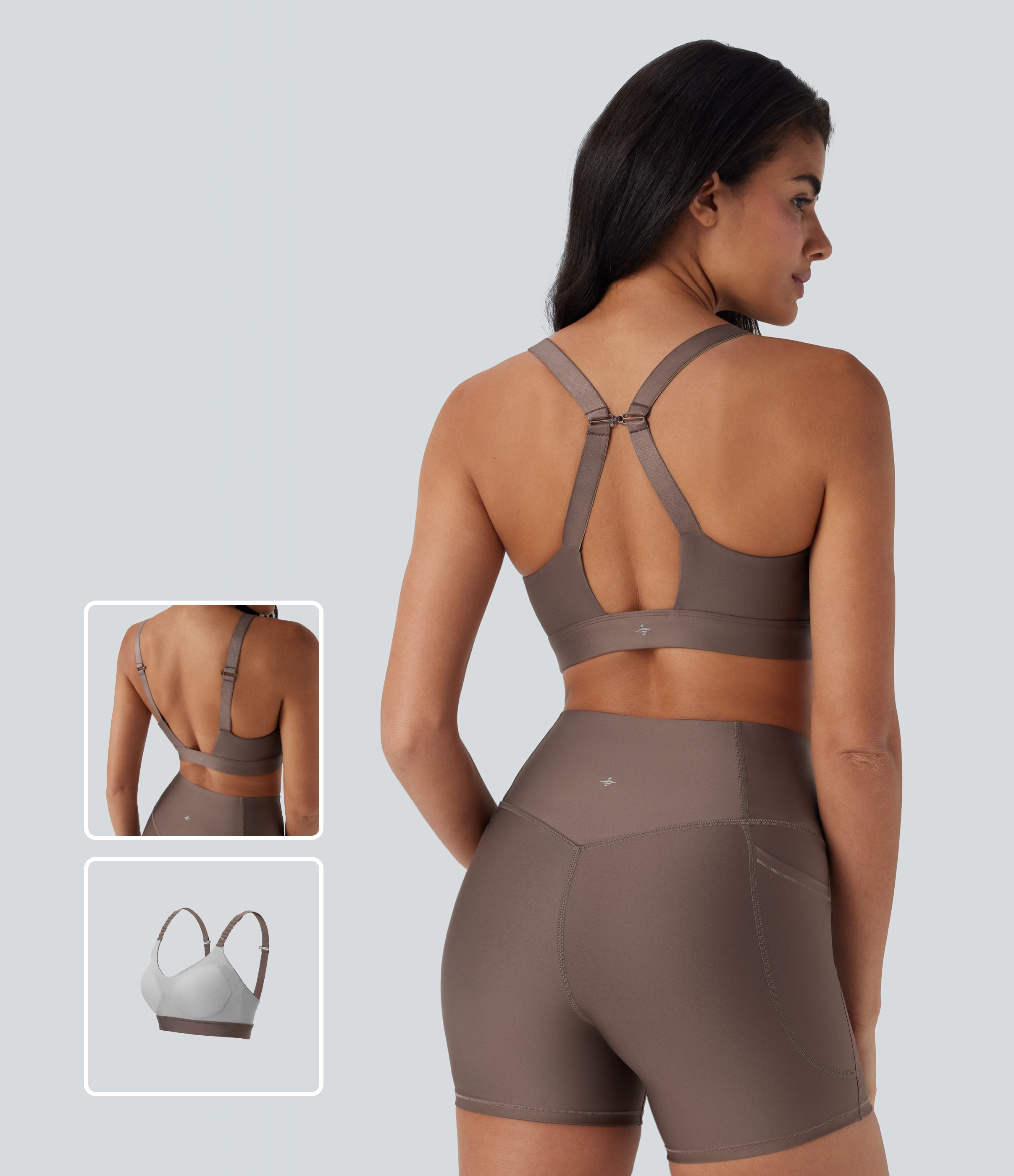 Hay Brown Medium Support Sheen Laufunterhemd / 1