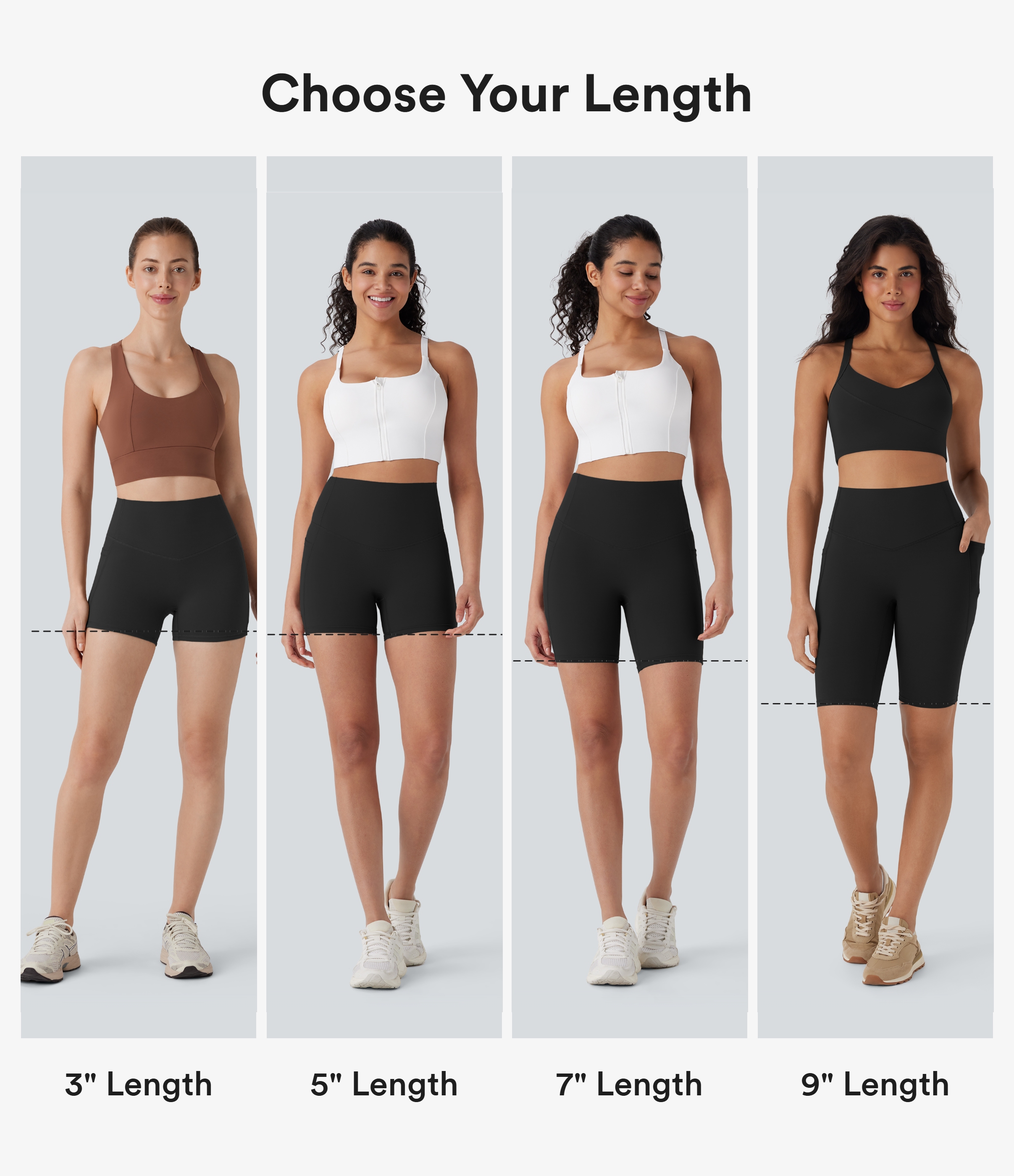 Carbon Halara UltraSculpt™ High Waisted Tummy Control Pocket Shaping Training Biker Shorts 7'' / 2