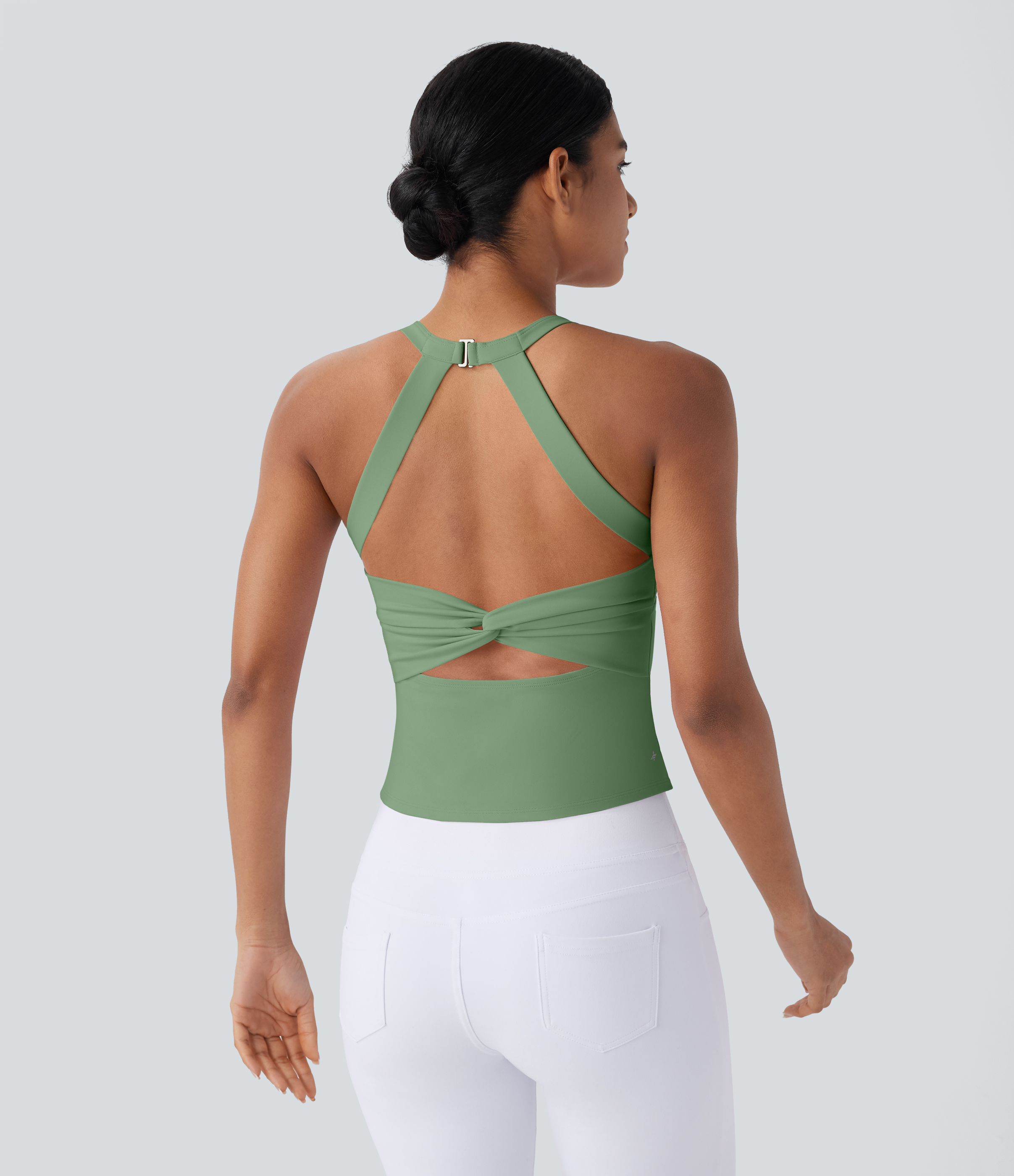 Women's SoftlyZero™ Plush Cut Out Yoga Tank Top A-D Cups - Halara