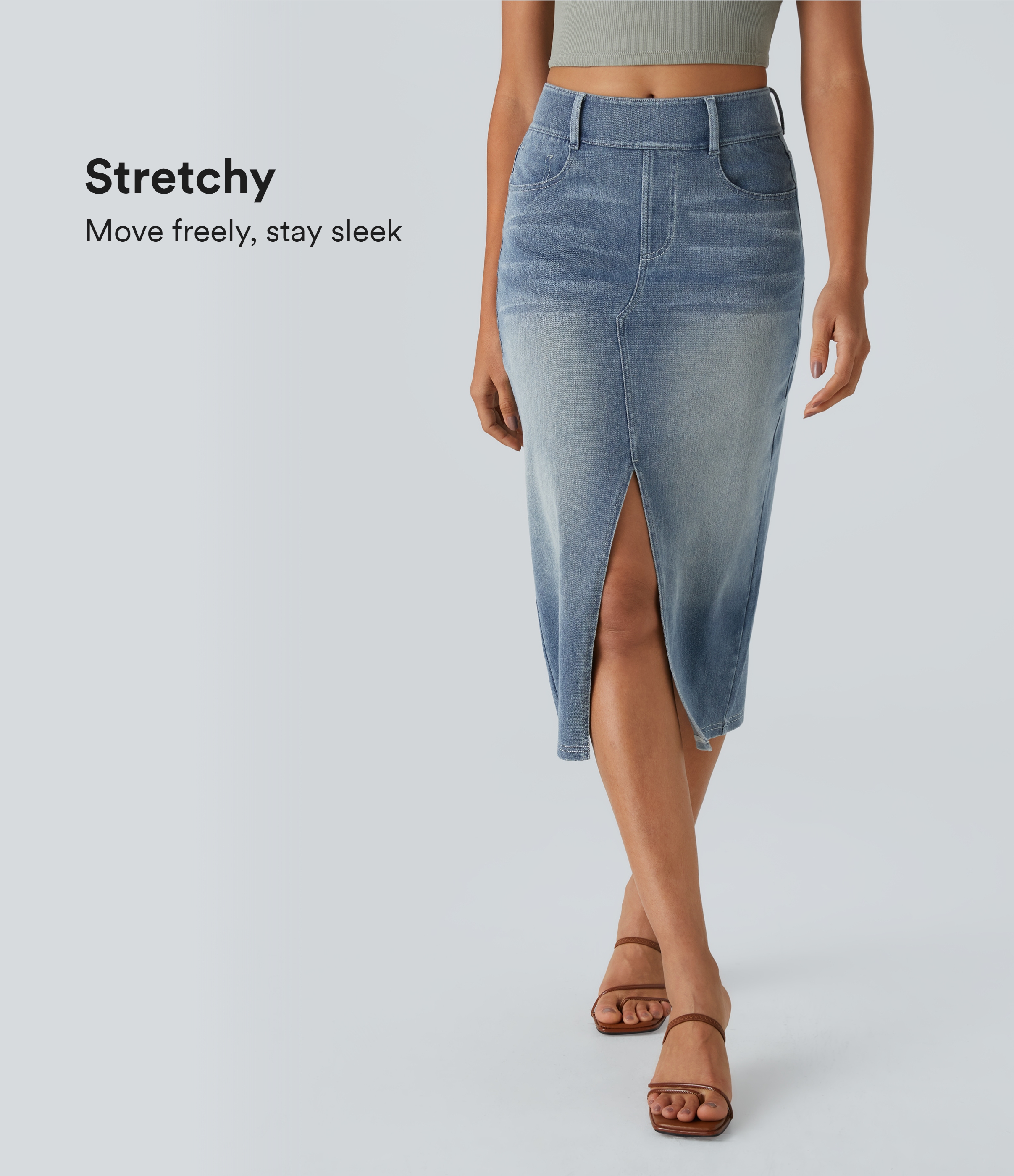 送料無料 店舗 Women's Washed Bodycon Pockets Waisted High Flex™ Halara アクセサリー