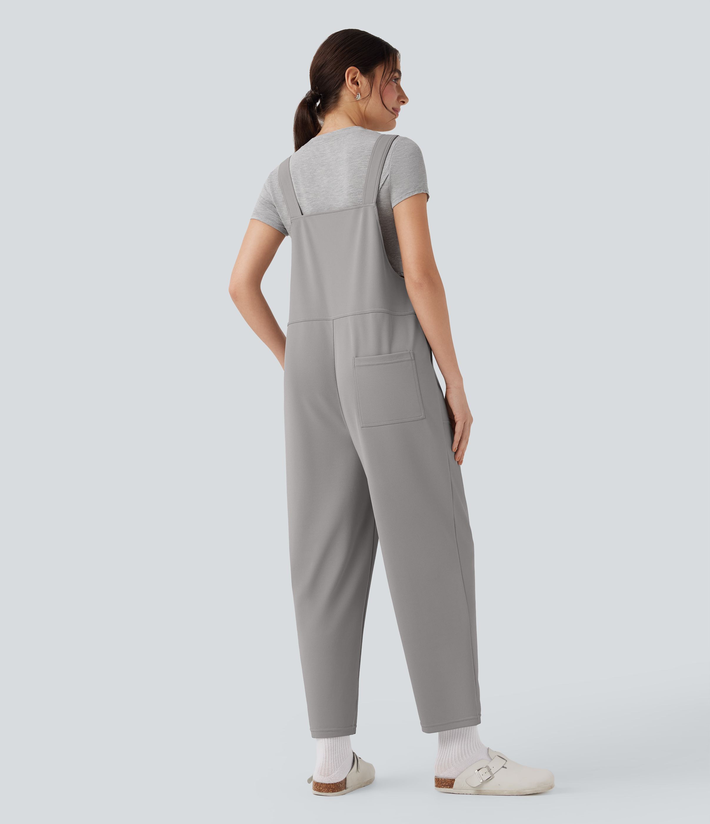Paloma Jumpsuit casual Halara Flex™ tipo haren crepé con bolsillos / 2