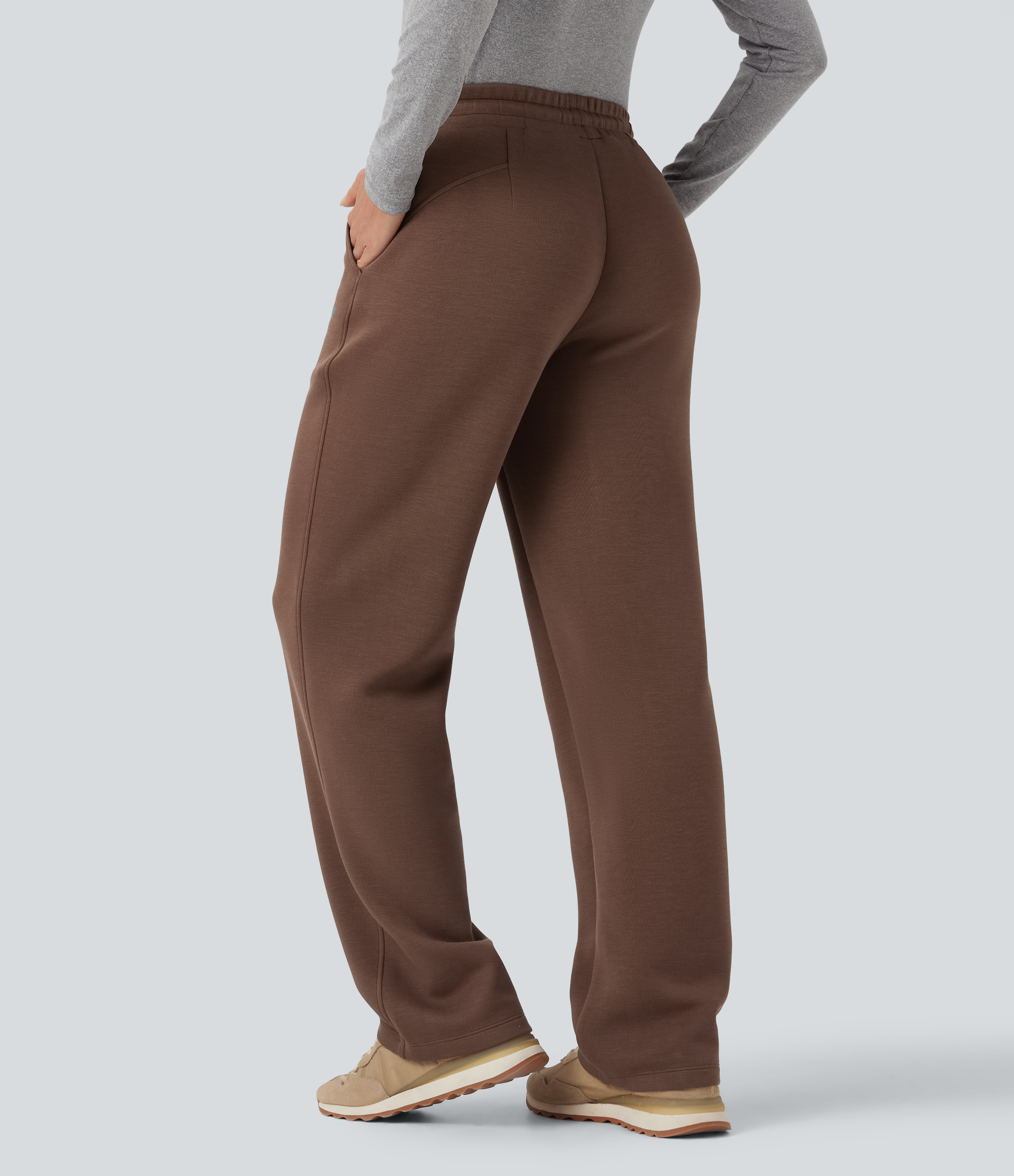 Pantalon décontracté SpacerTek™ taille mi-haute à cordon de serrage, jambe droite, avec poches