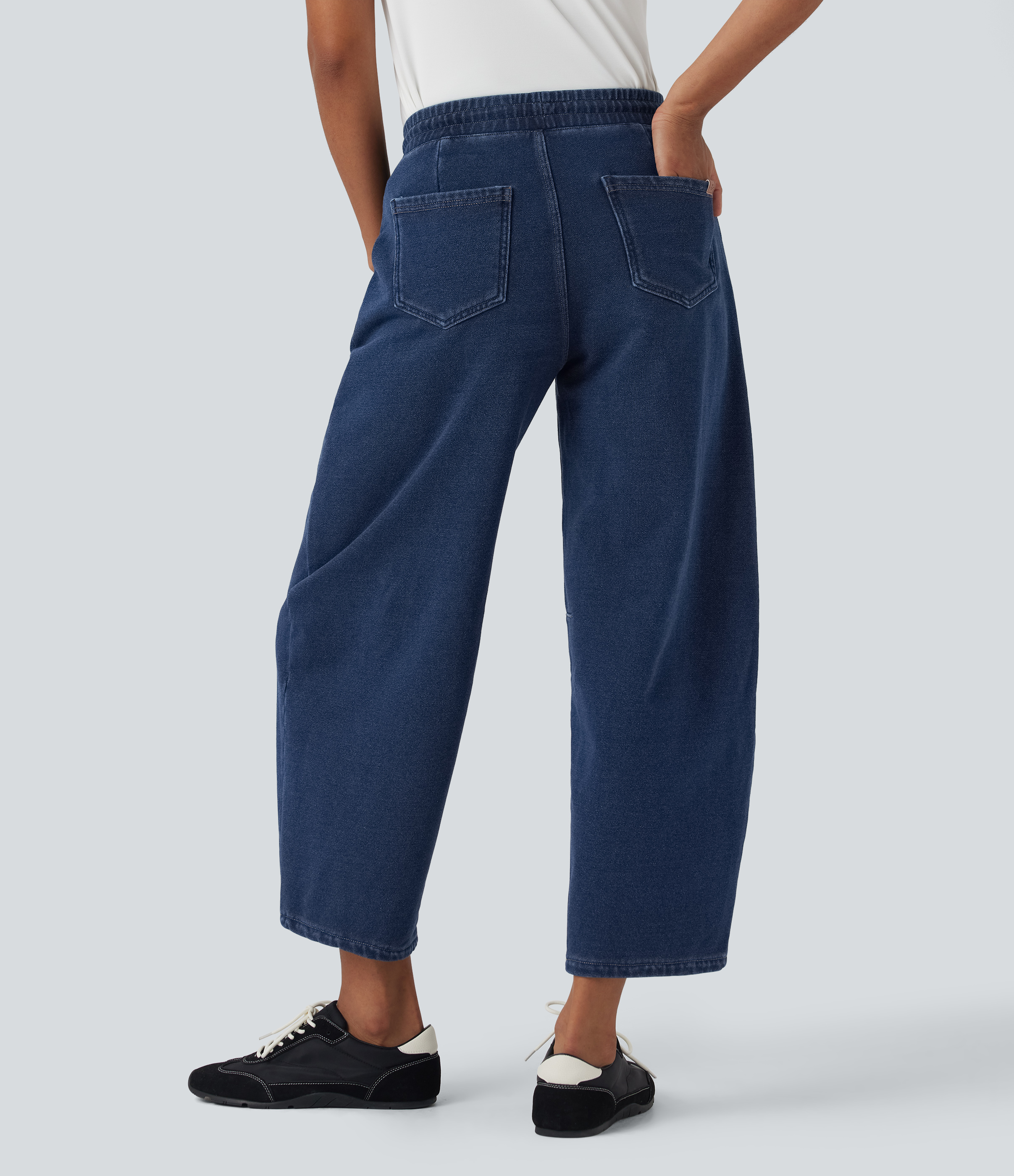 Women's Halara Flex™ Mid Rise Drawstring Barrel Leg Casual French