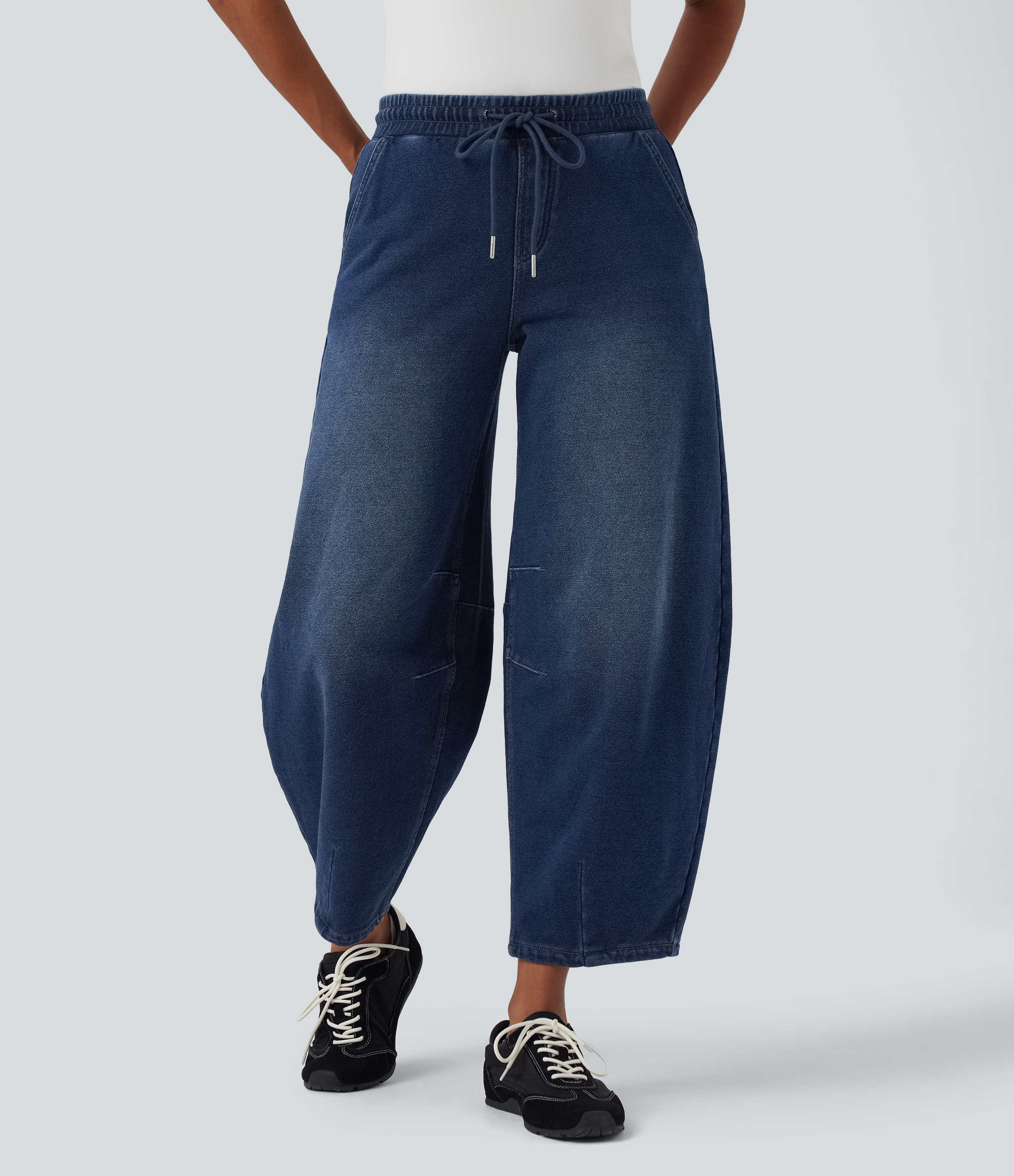 Women's Halara Flex™ Mid Rise Drawstring Barrel Leg Casual French