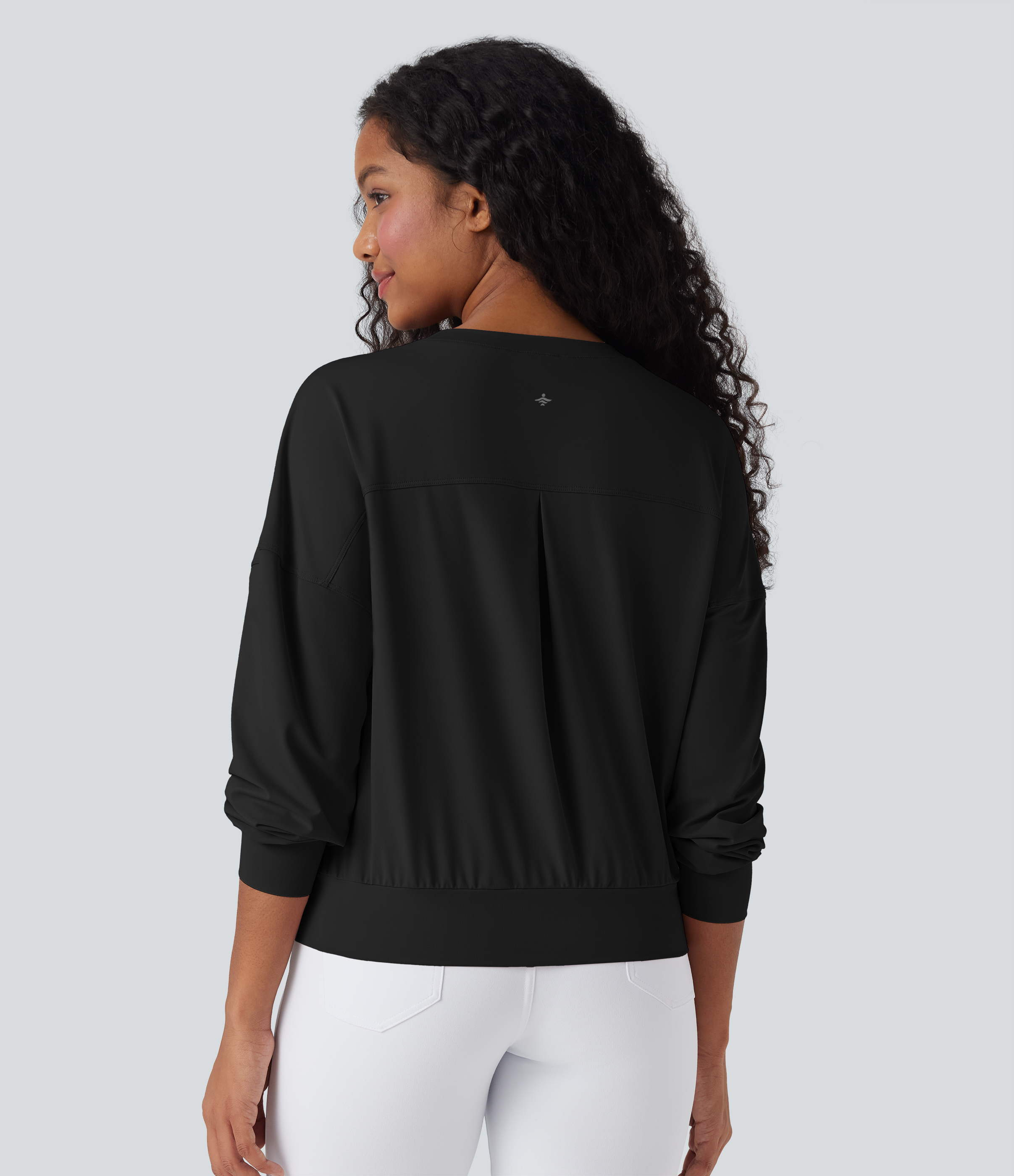 Halara Round Neck Long Sleeve Yoga Sports Top