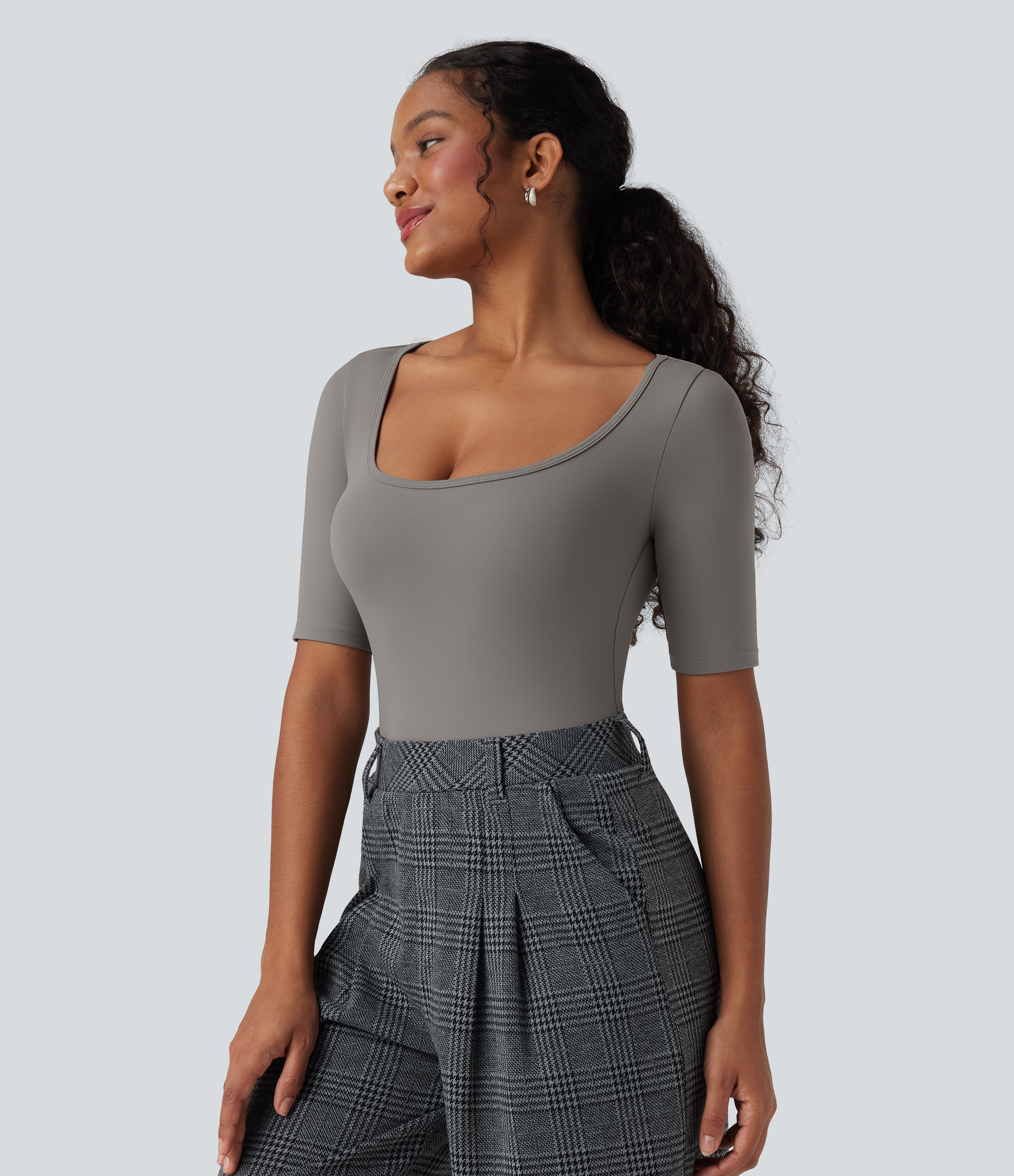 T-shirt de travail SoftlyZero™ Airy encolure arrondie manches courtes toucher frais