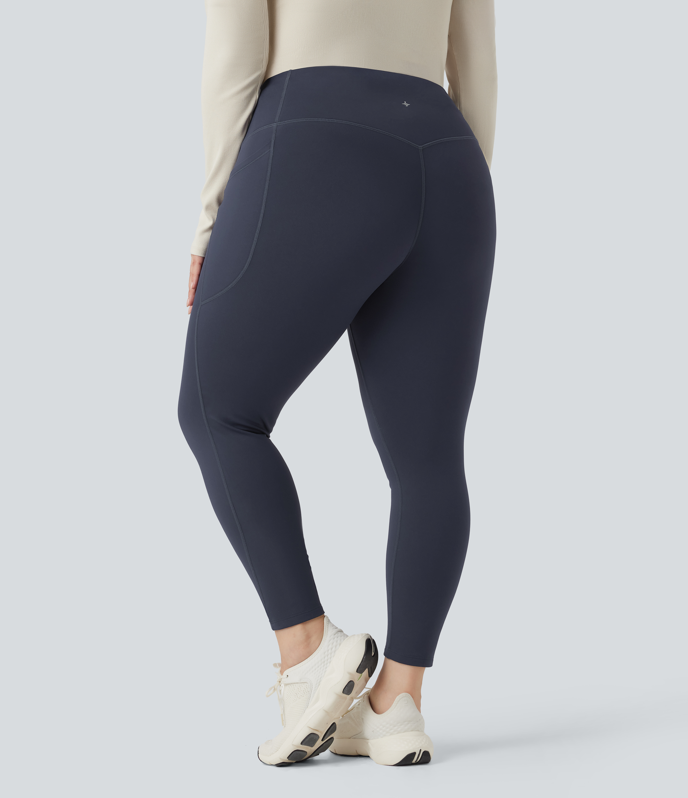 Overture SoftlyZero™ Plush Thermal High Waisted Tummy Control Training Plus Size Legging with Pockets / 2