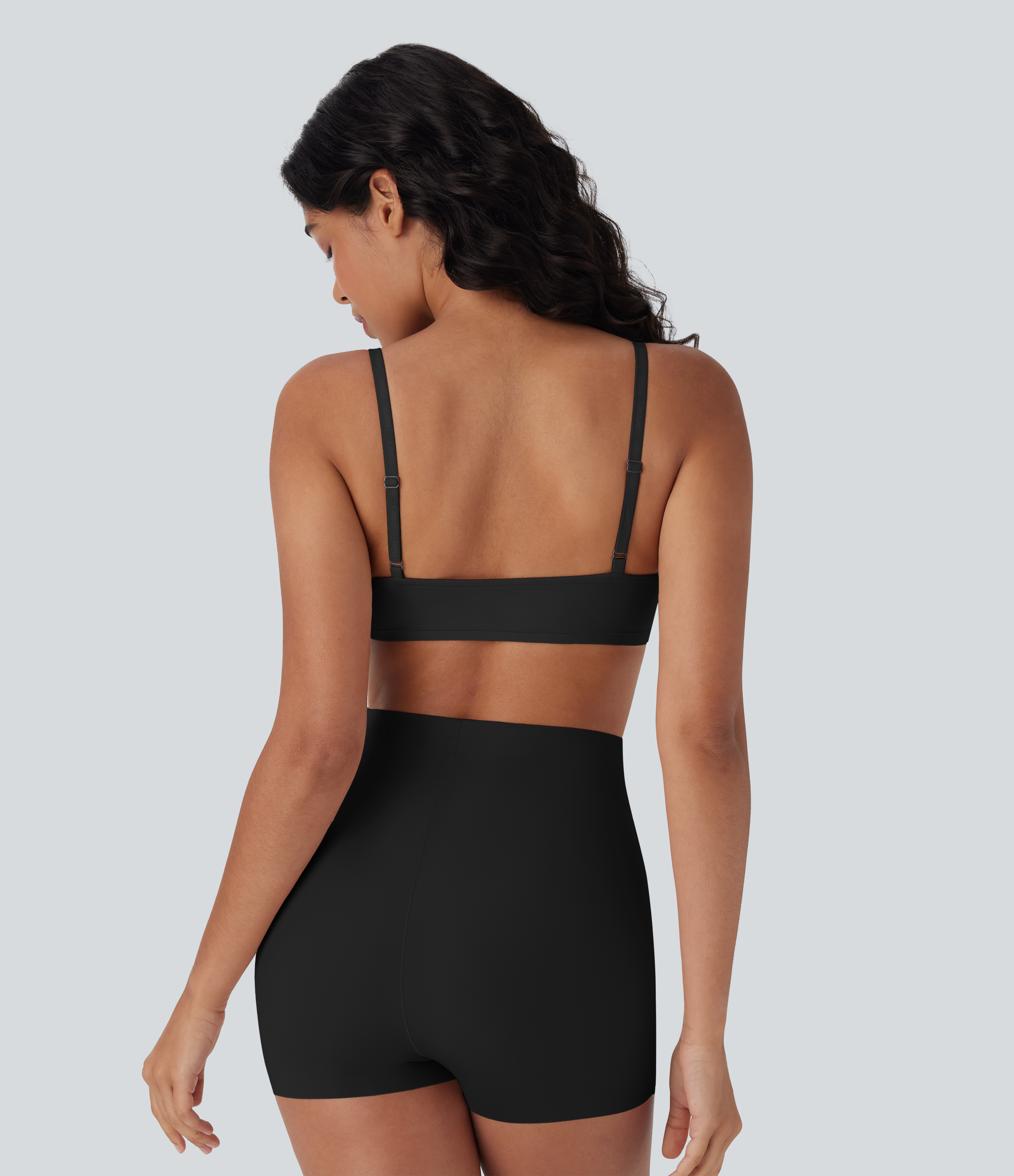 Black High Stretch Smooth Casual Bra / 2