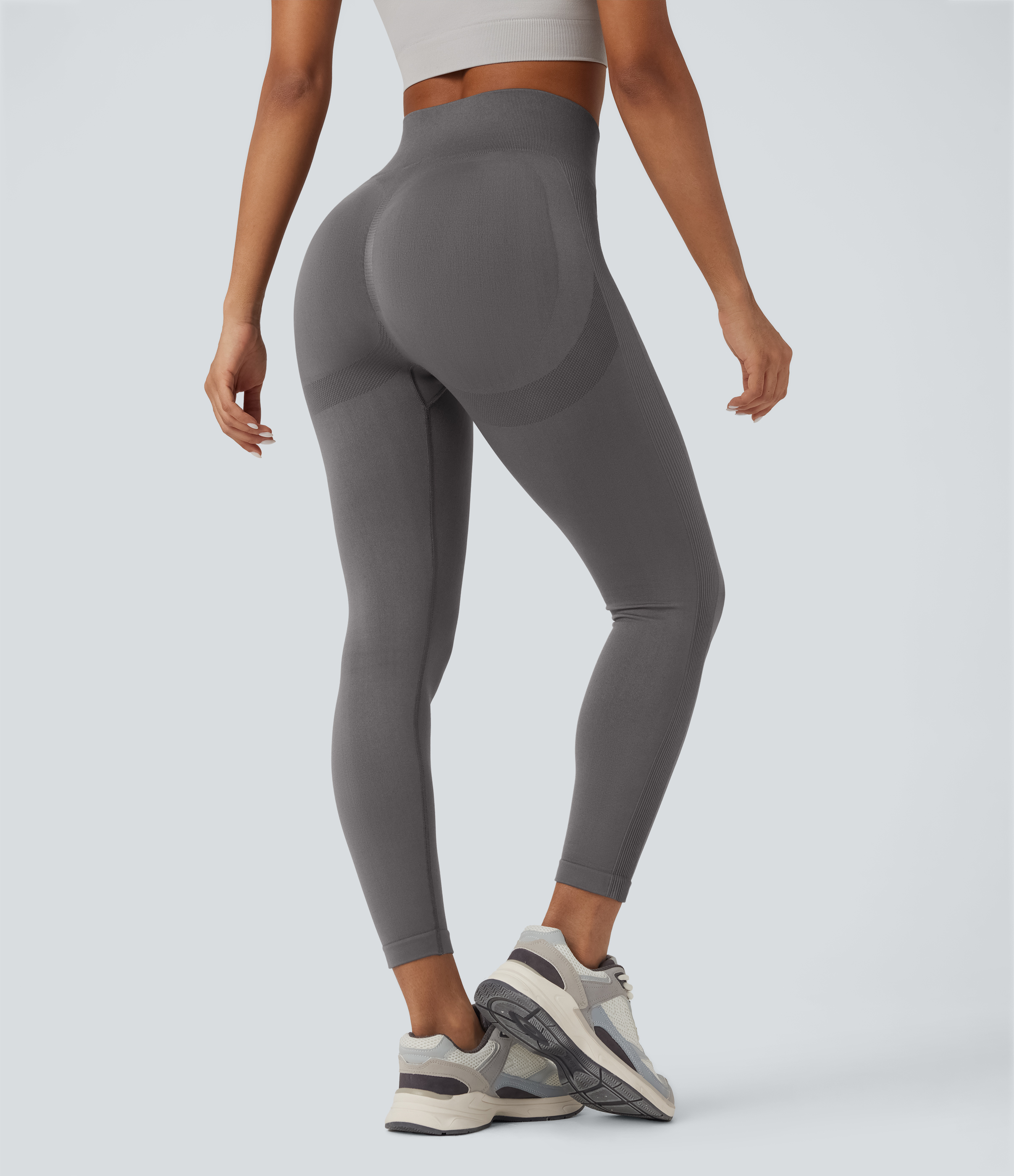 Legging yoga taille haute push-up froncé sans couture OneForm Seamless Flow