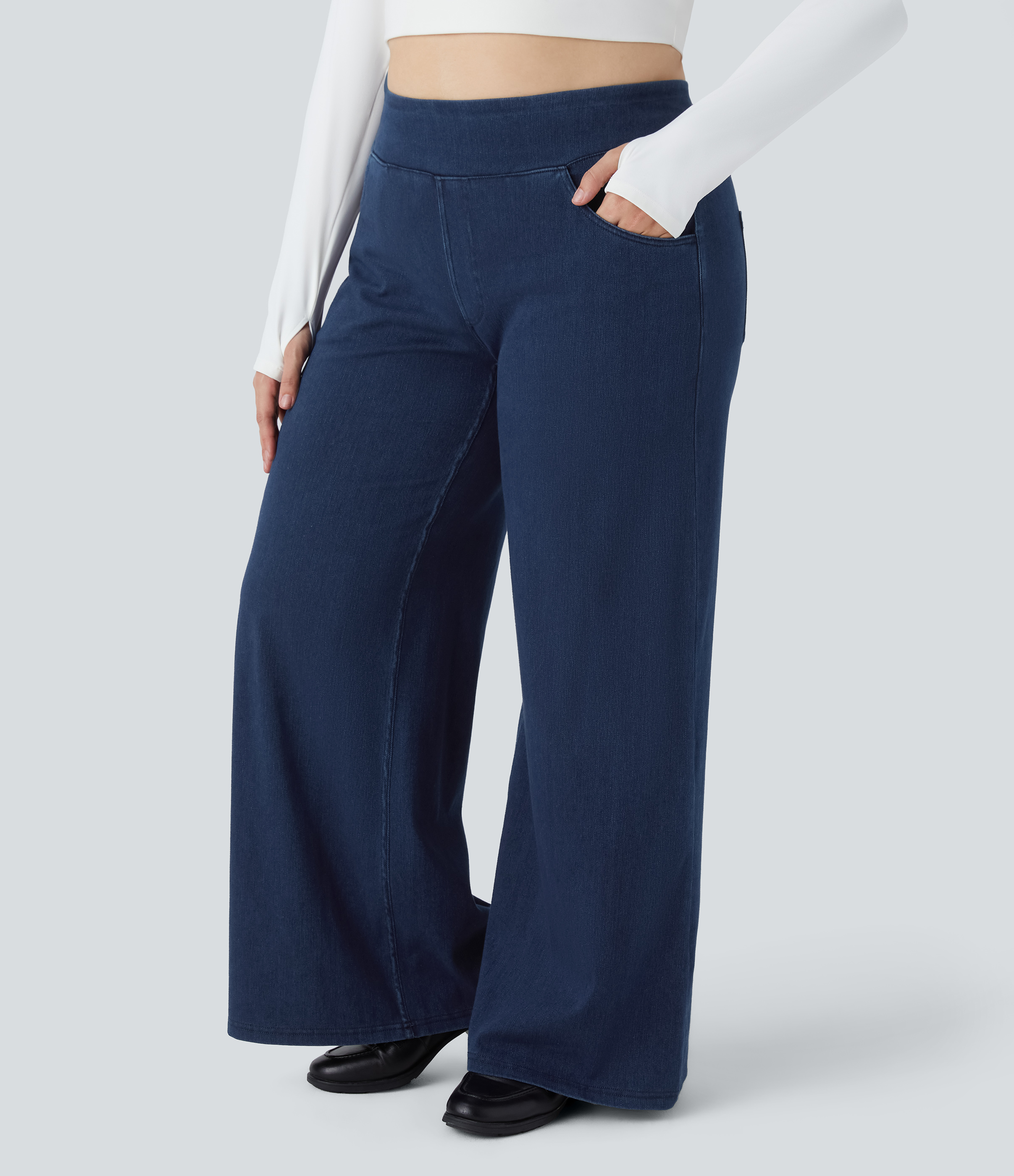 Women's Halara Flex™ High Waisted Pockets Baggy Wide Leg Loose