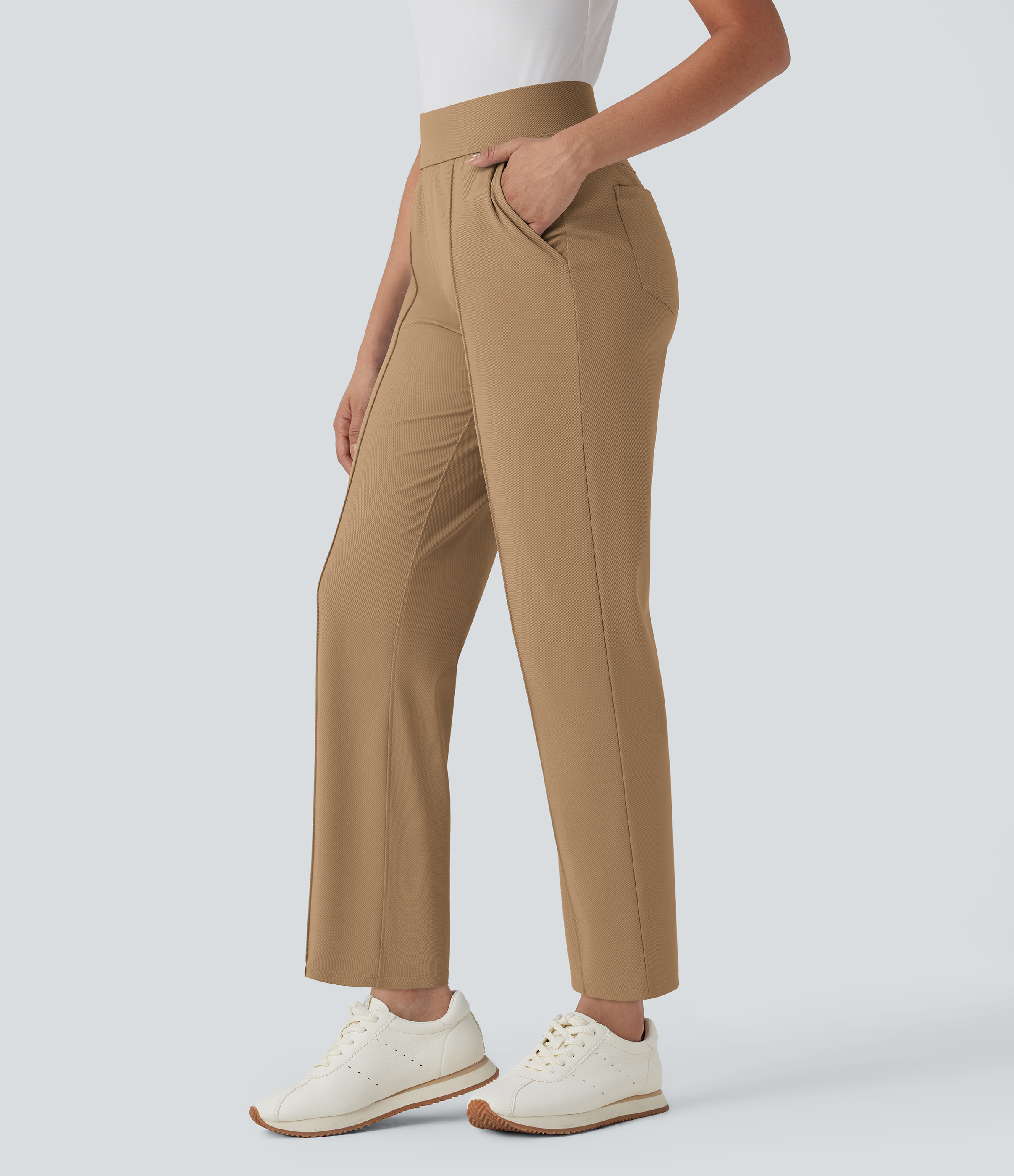 Pantalón golf tiro medio alto múltiple bolsillo secado rápido - Camiseta golf - UPF 40+