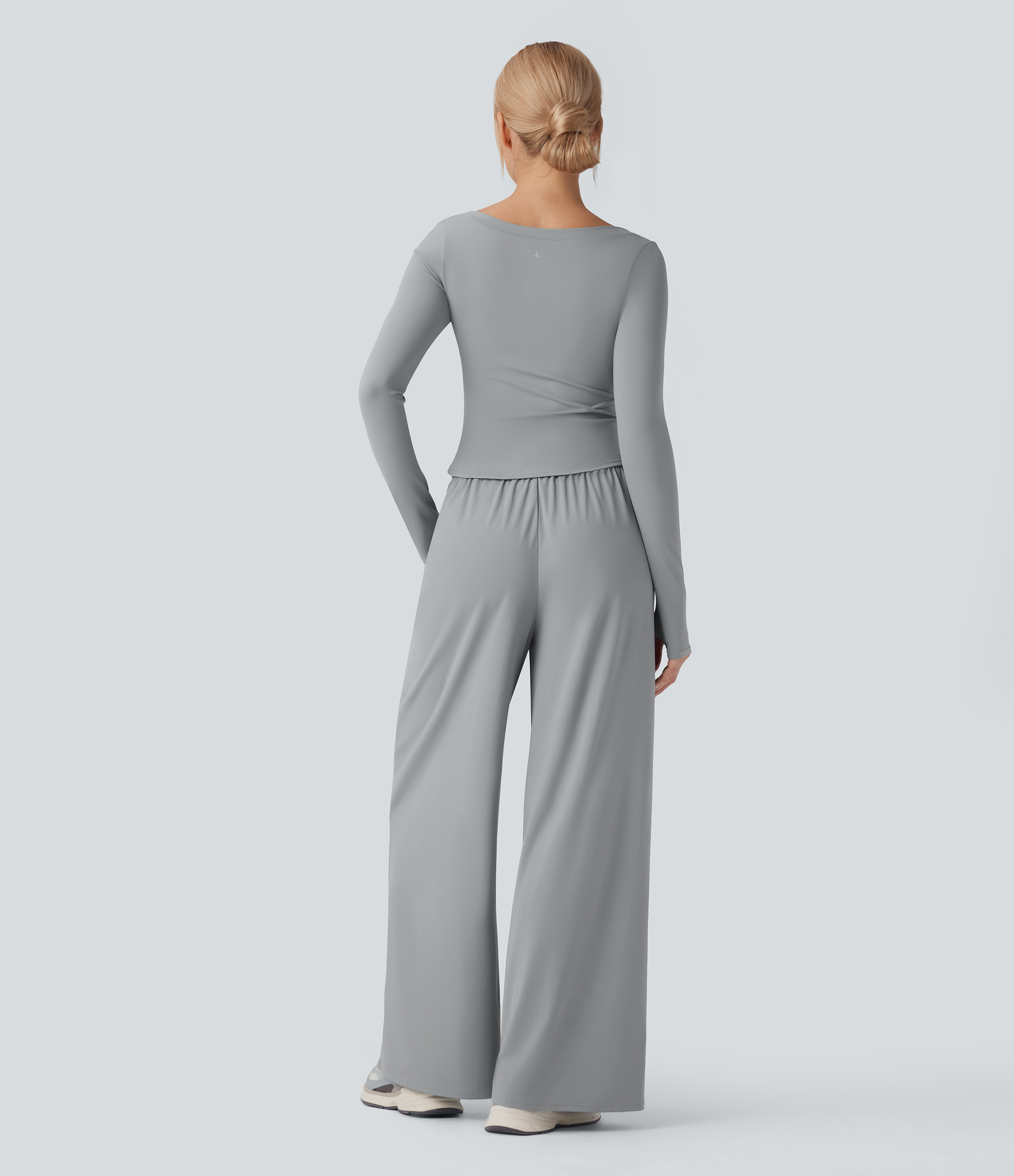 Quarry SoftlyZero™ Airy Long Sleeve Thumb Hole InstantCool Workout Jumpsuit with Pockets-Easy Peezy Edition / 2