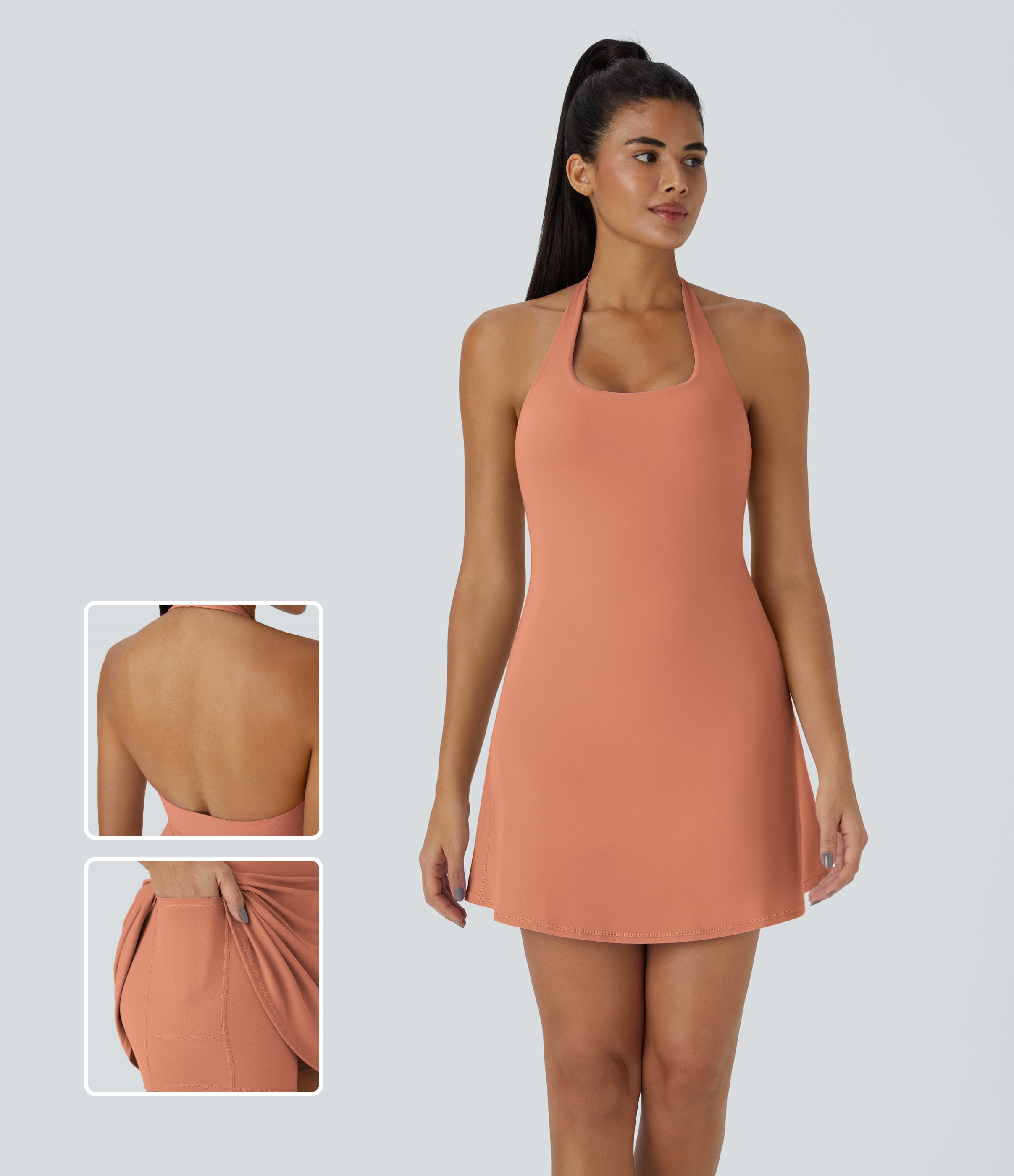 その他 HEALMO Women's SoftlyZero™ Airy Crossover Ruched Lace Up Bodycon