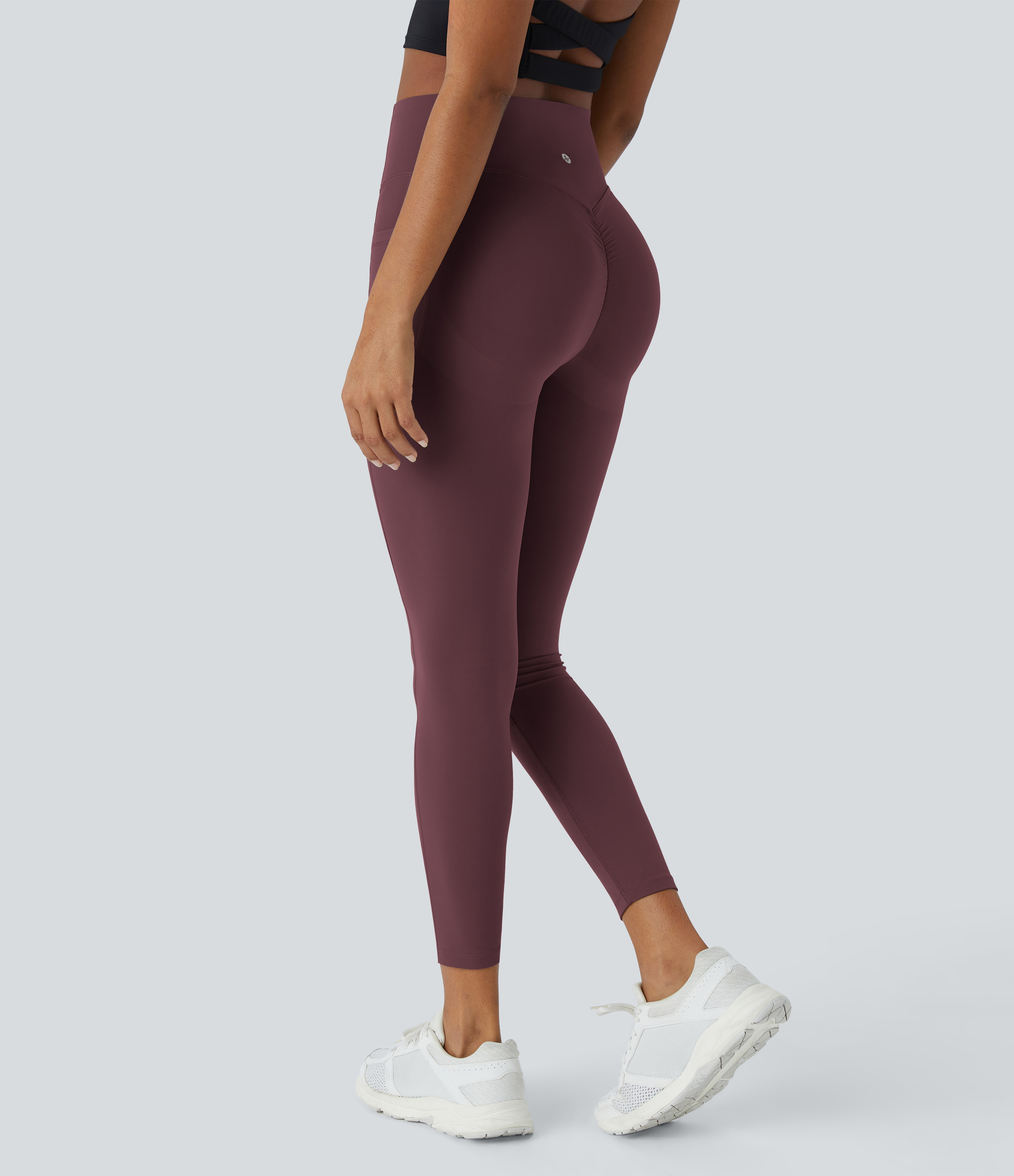 Halara UltraSculpt™ SoCinched Hohe Taille Scrunch Po Lifting Bauchkontrolle Taschen Shaping Trainings-Leggings
