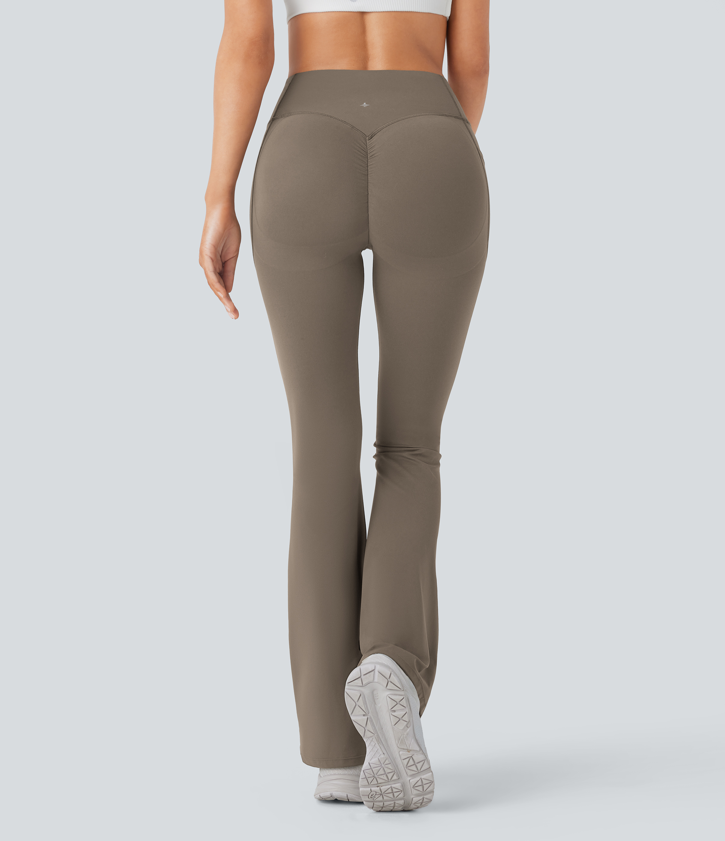 Dawn Brown Halara UltraSculpt™ legging bootcut de yoga taille haute — fronces liftantes au niveau des fesses, maintien du ventre, poche, effet sculptant / 2
