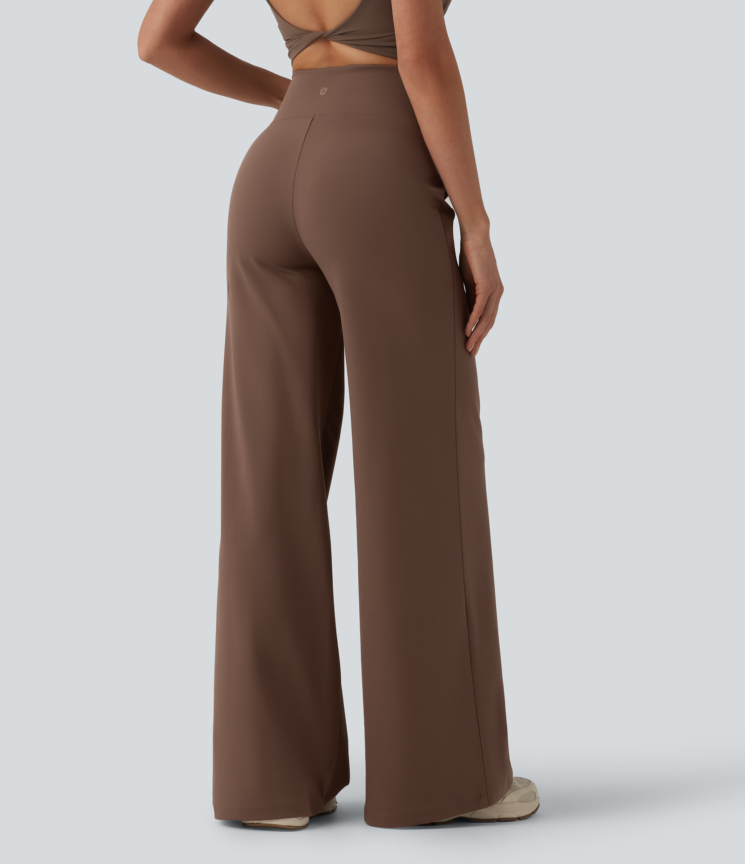 Sepia DayStretch - Yogahose mit hohem Bund, Seitentaschen, Bauchkontrolle und weitem Bein / 2