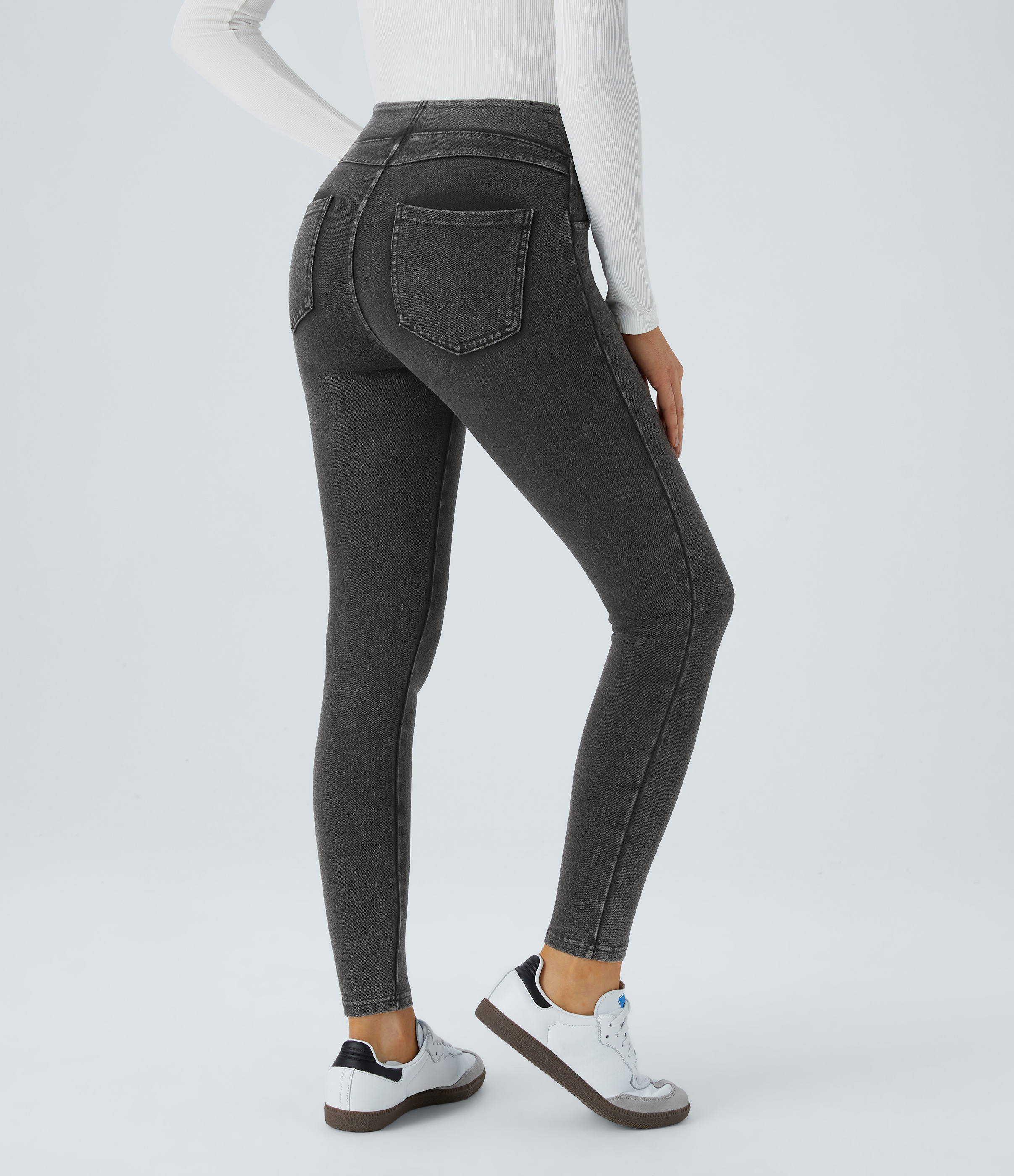 Halara Flex™ Denim Heat High Waisted Pocket Casual Leggings