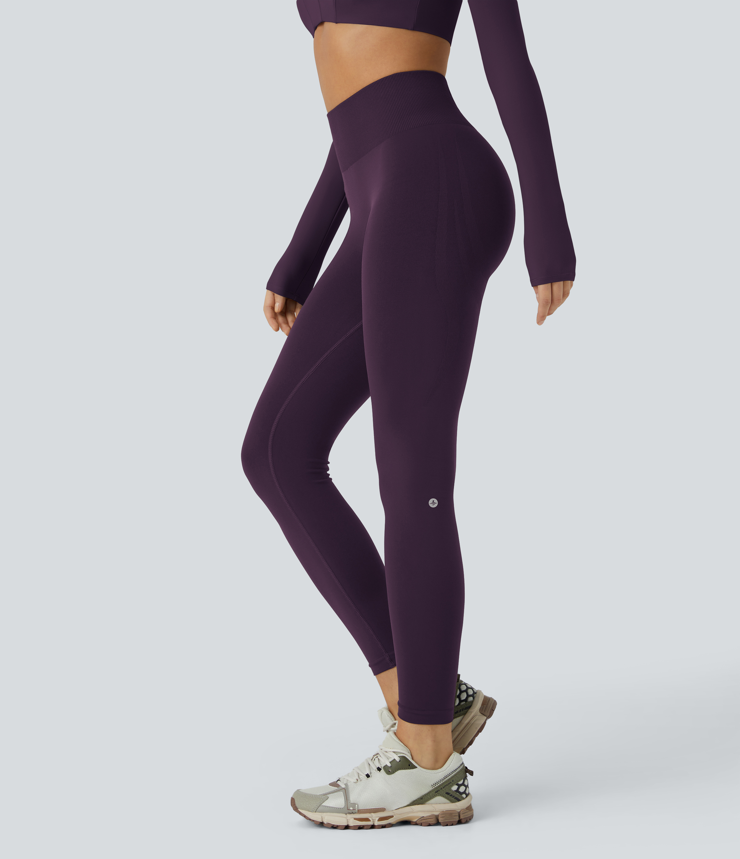 OneForm Seamless Flow Mid Rise Tummy Control Butt Lifting Yoga Leggings