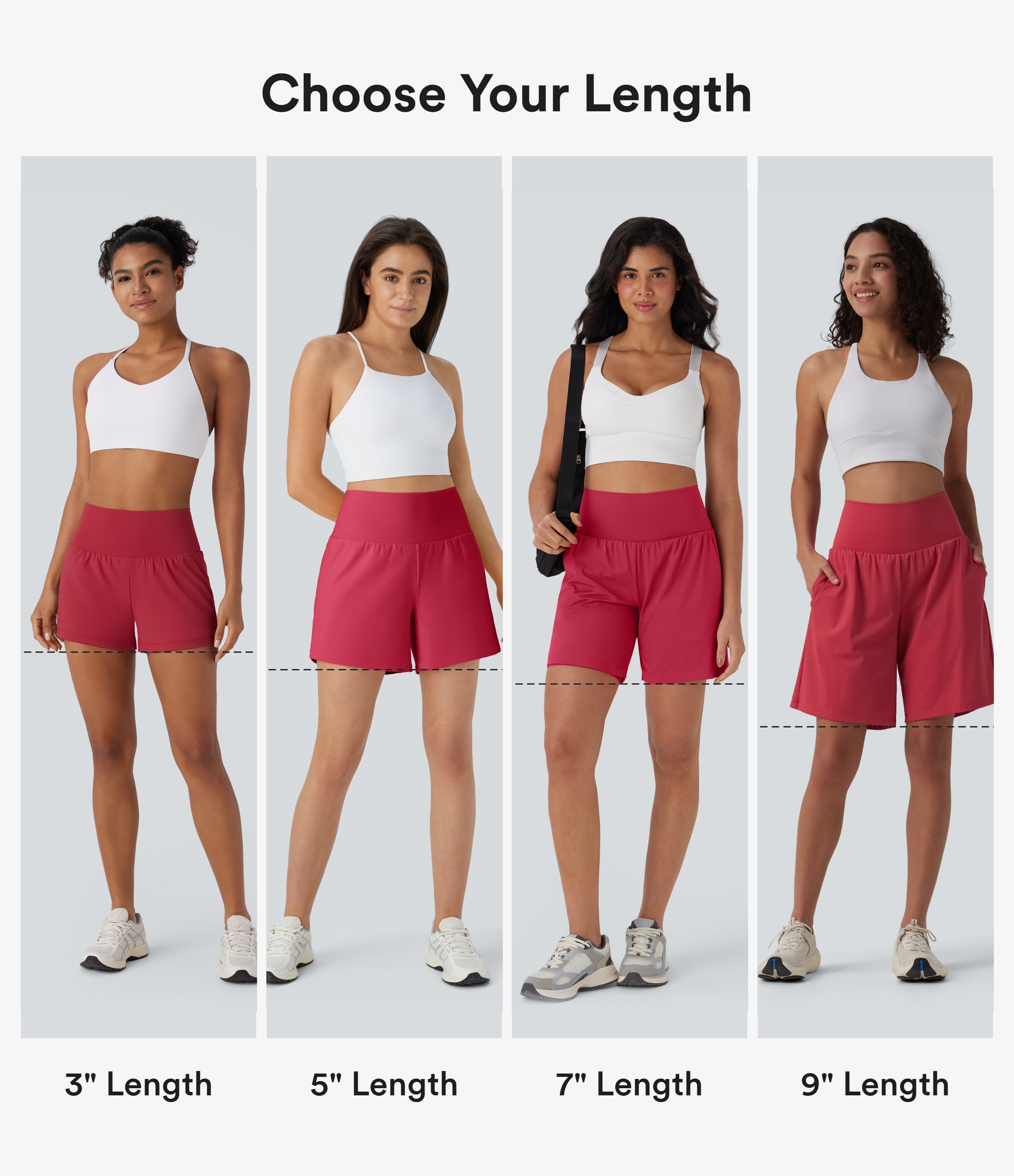 Winterberry SoftlyZero™ Airy Super High Waisted 2-in-1 InstantCool Yoga Shorts 9" with Pockets / 2