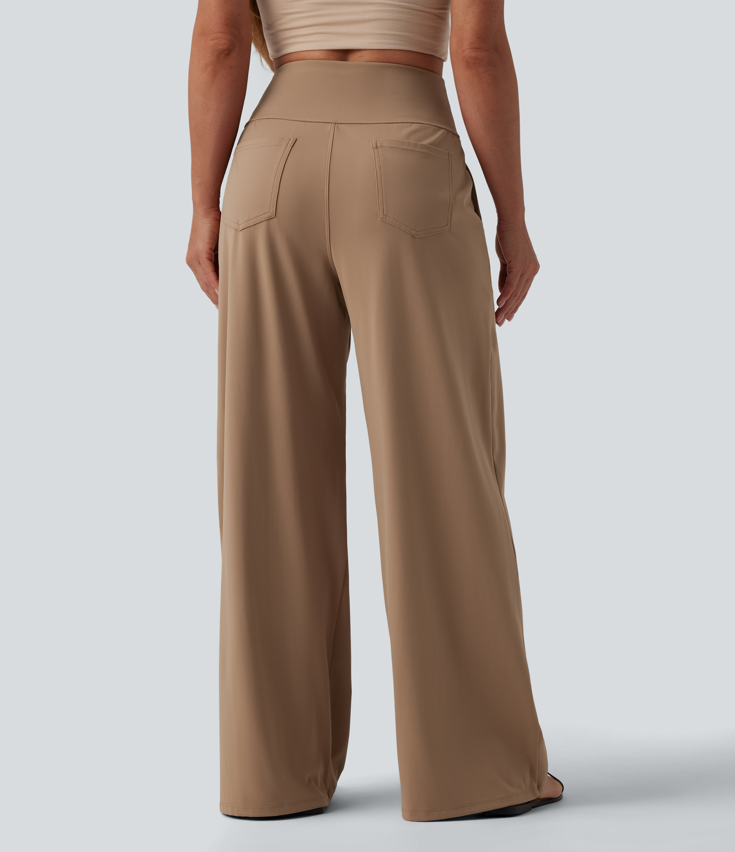 Women's SoftlyZero™ Airy High Waisted Tummy Control Wide Leg Baggy