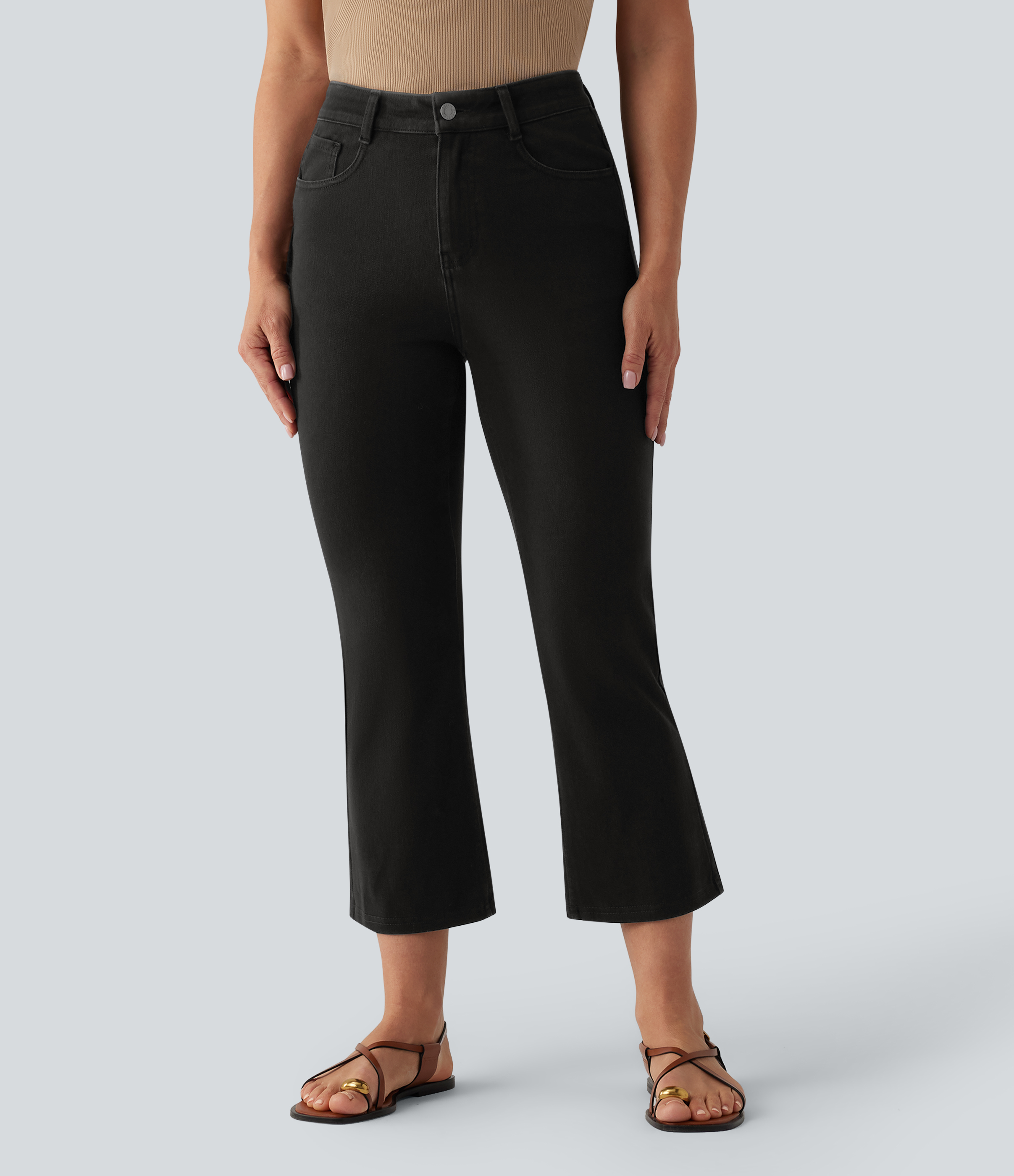 Halara Flex™ Mid Rise Bootcut Casual Jeans with Pockets