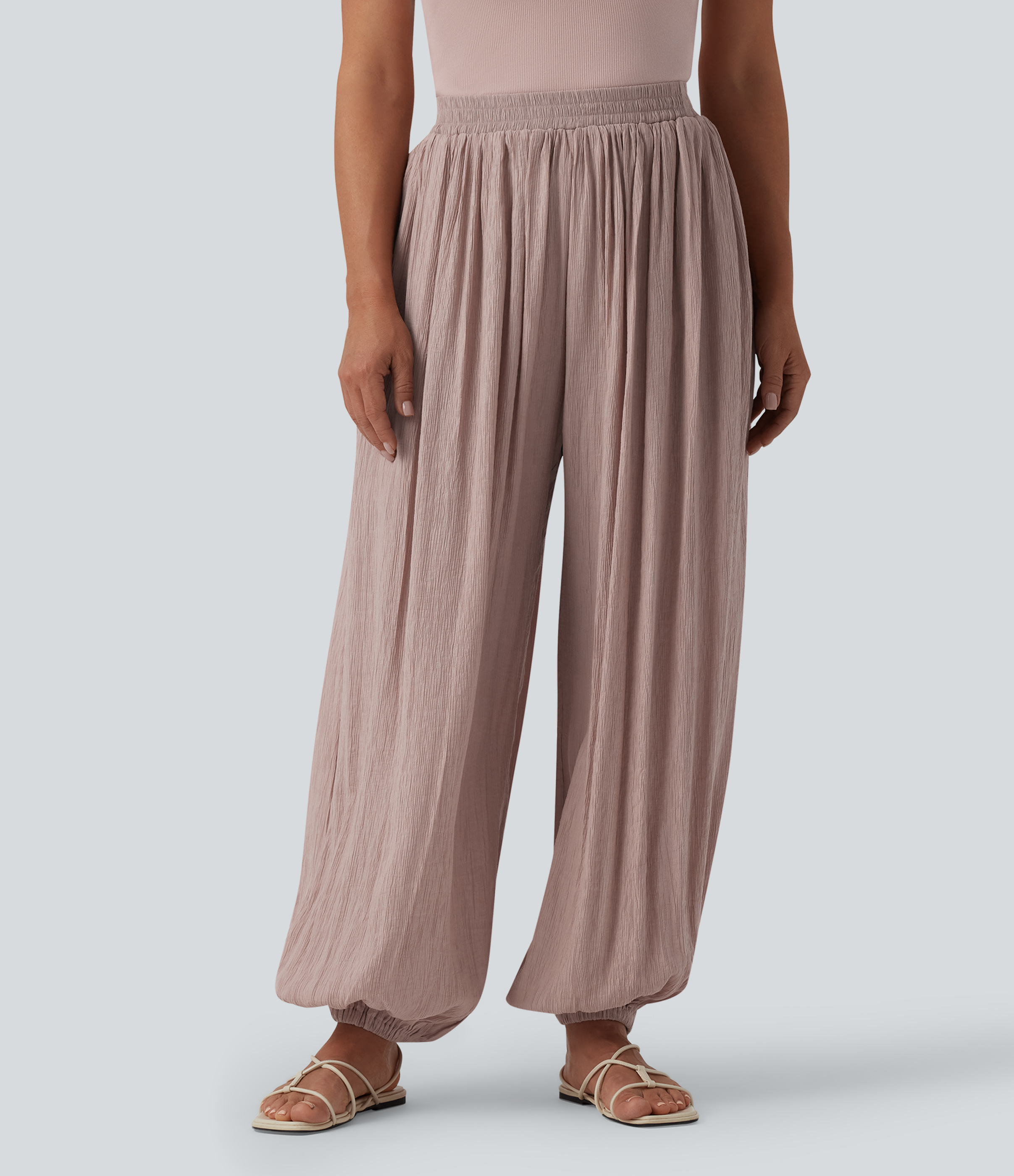 Mid Rise Baggy Joggers with Pockets