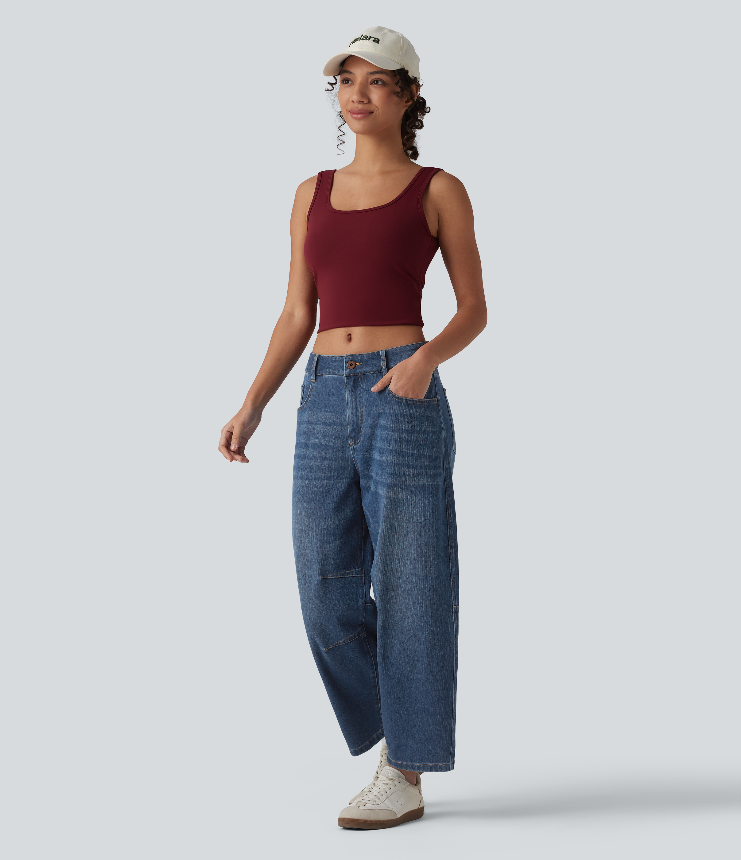 Women's Halara Flex™ Low Rise Zipper Pockets Barrel Leg Casual