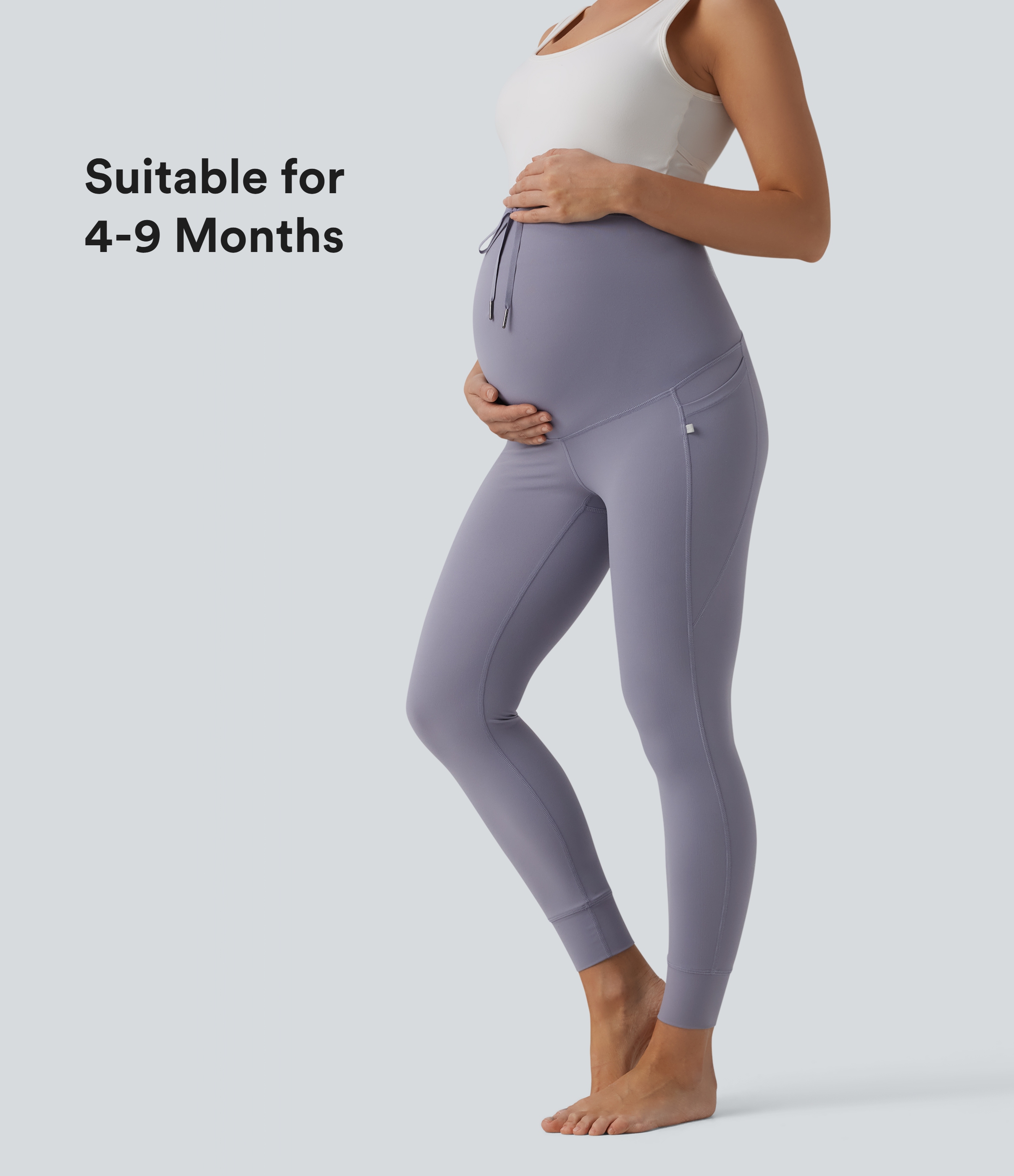 Legging de yoga de maternité Halara UltraSculpt™ ultra taille haute avec cordon de serrage et poches