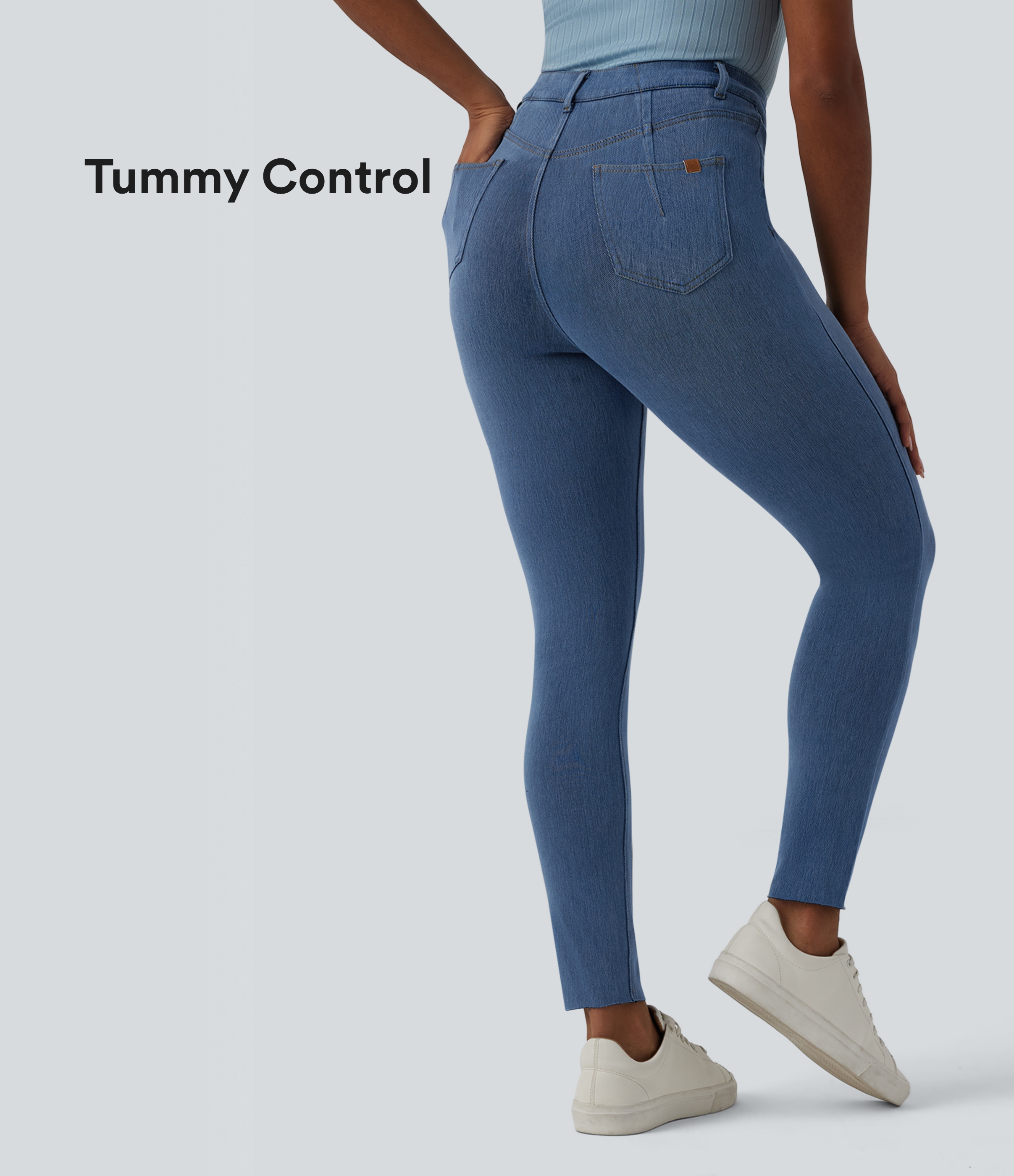 Jegging Halara Flex™ gainant casual taille haute avec poches