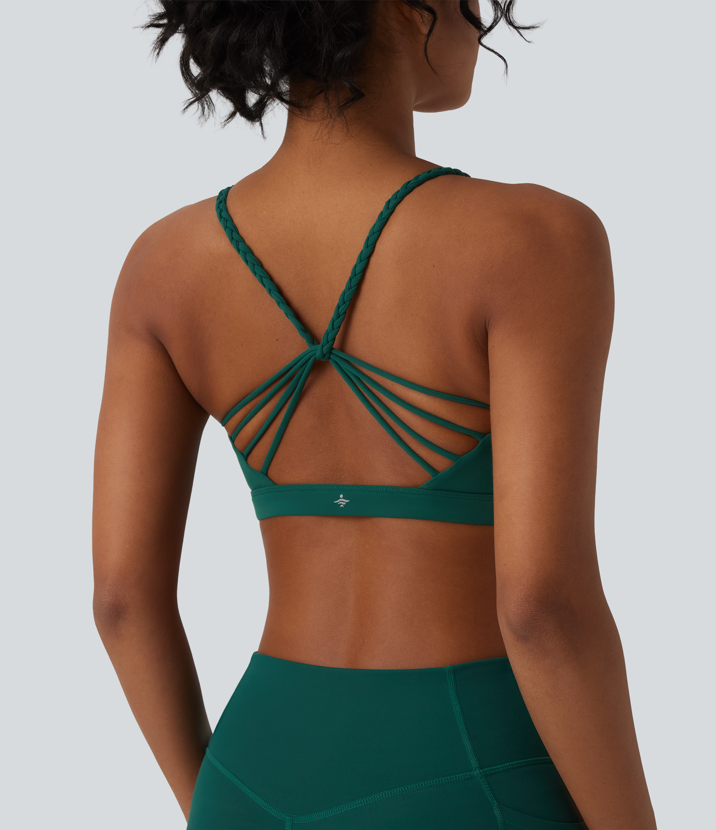 Brassière de sport yoga Halara UltraSculpt™ bretelles croisées dos nu maintien léger