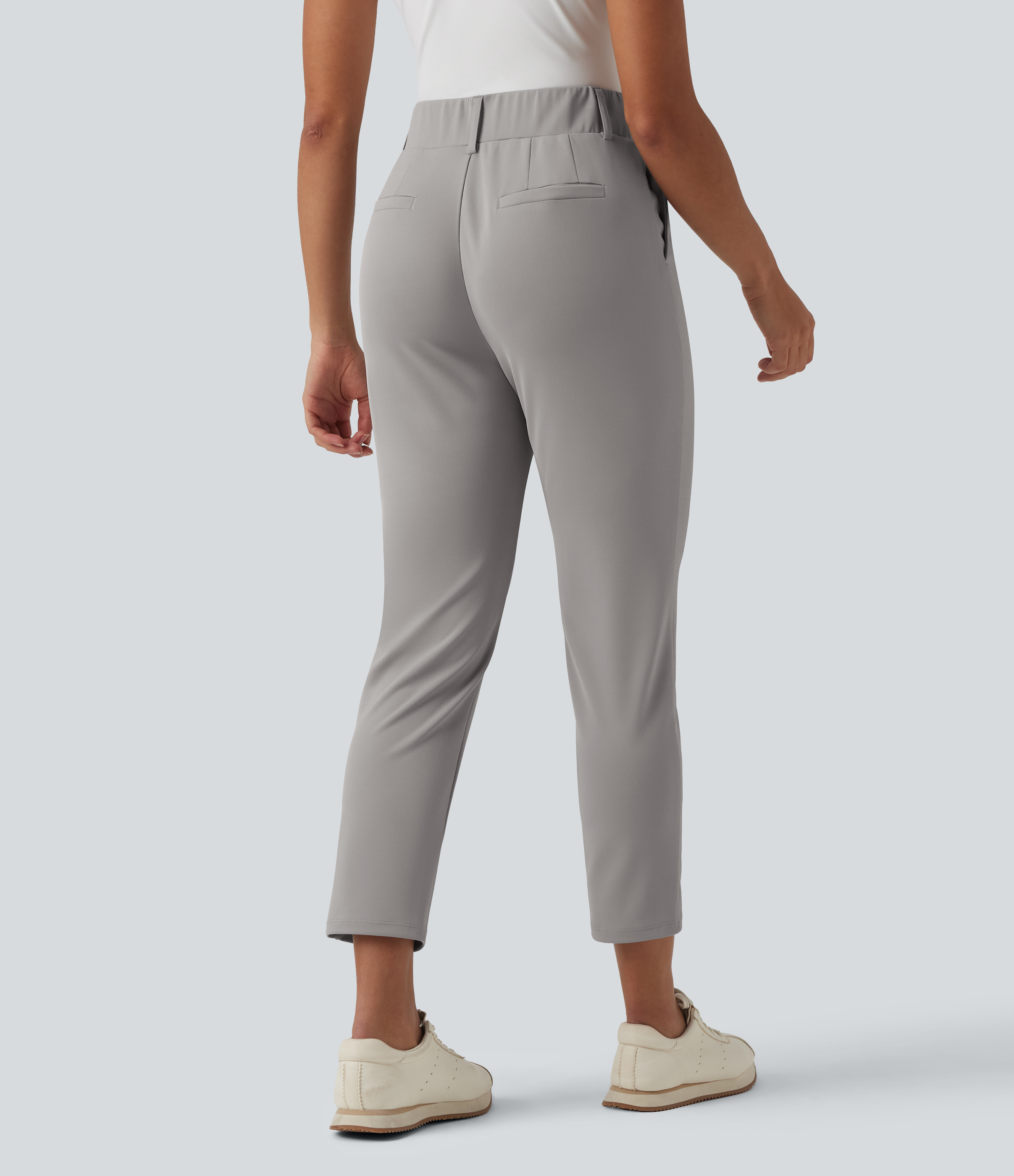 Paloma Pantalon de golf en crêpe, taille haute, coupe fuselée, avec poches / 2