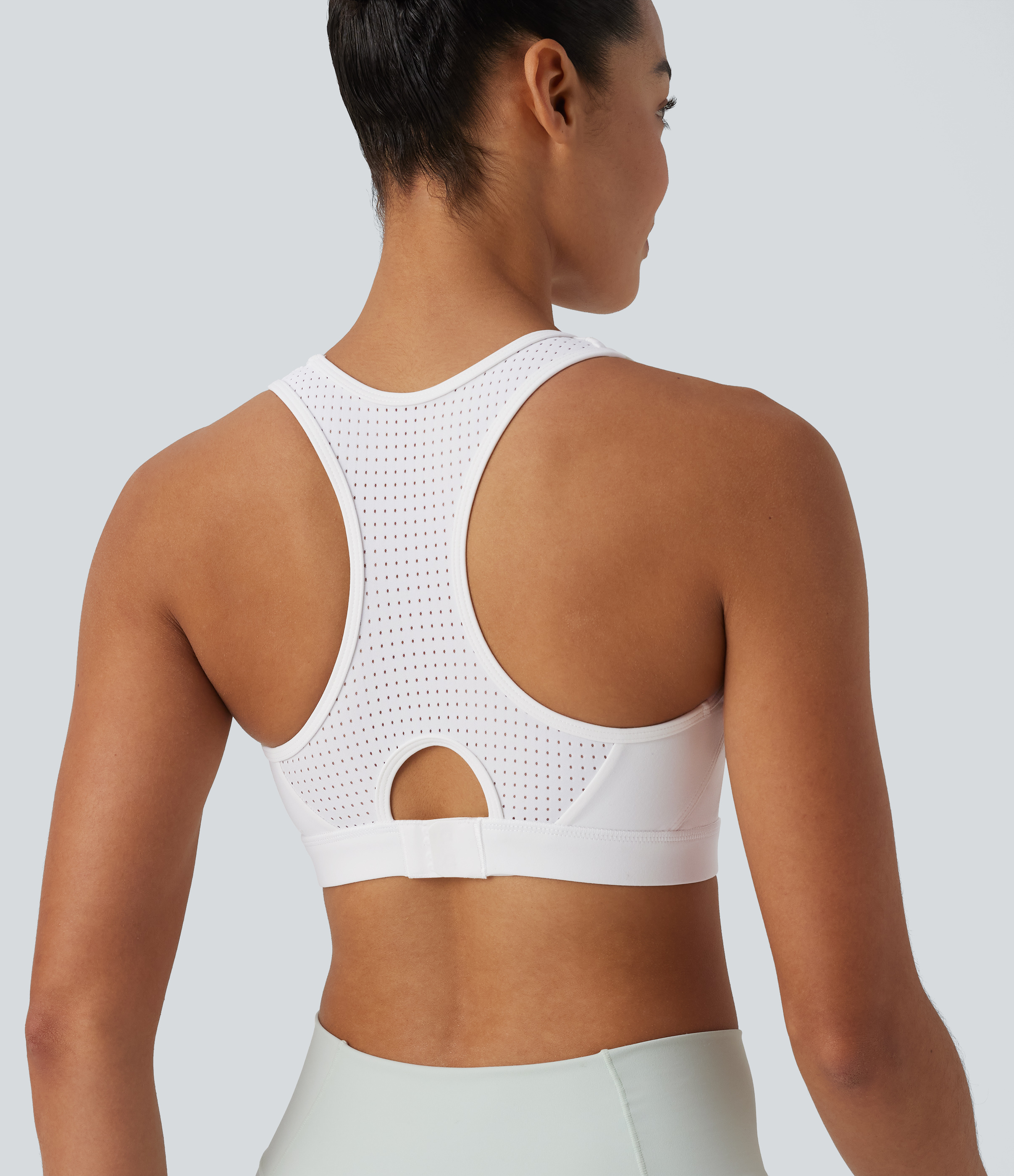 Halara UltraSculpt™ Medium Support Racerback Cut Out Workout Sports Bra