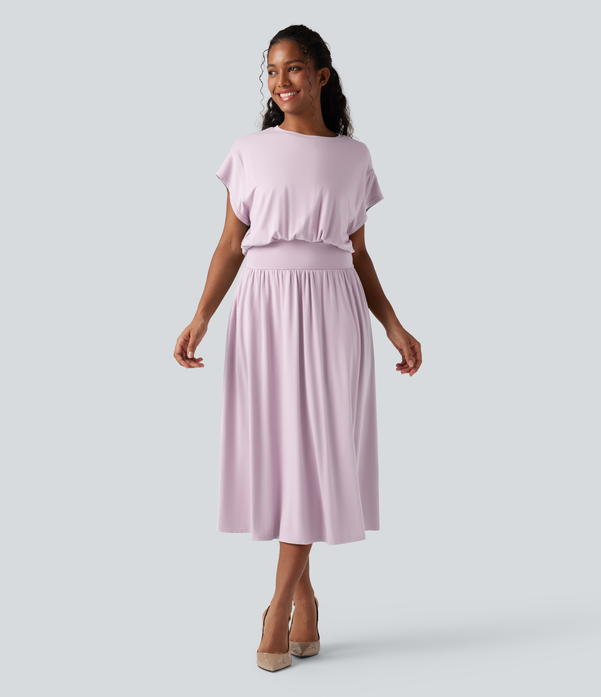 purple flowy midi dress Dresses - Elegant & Versatile navy blue dress