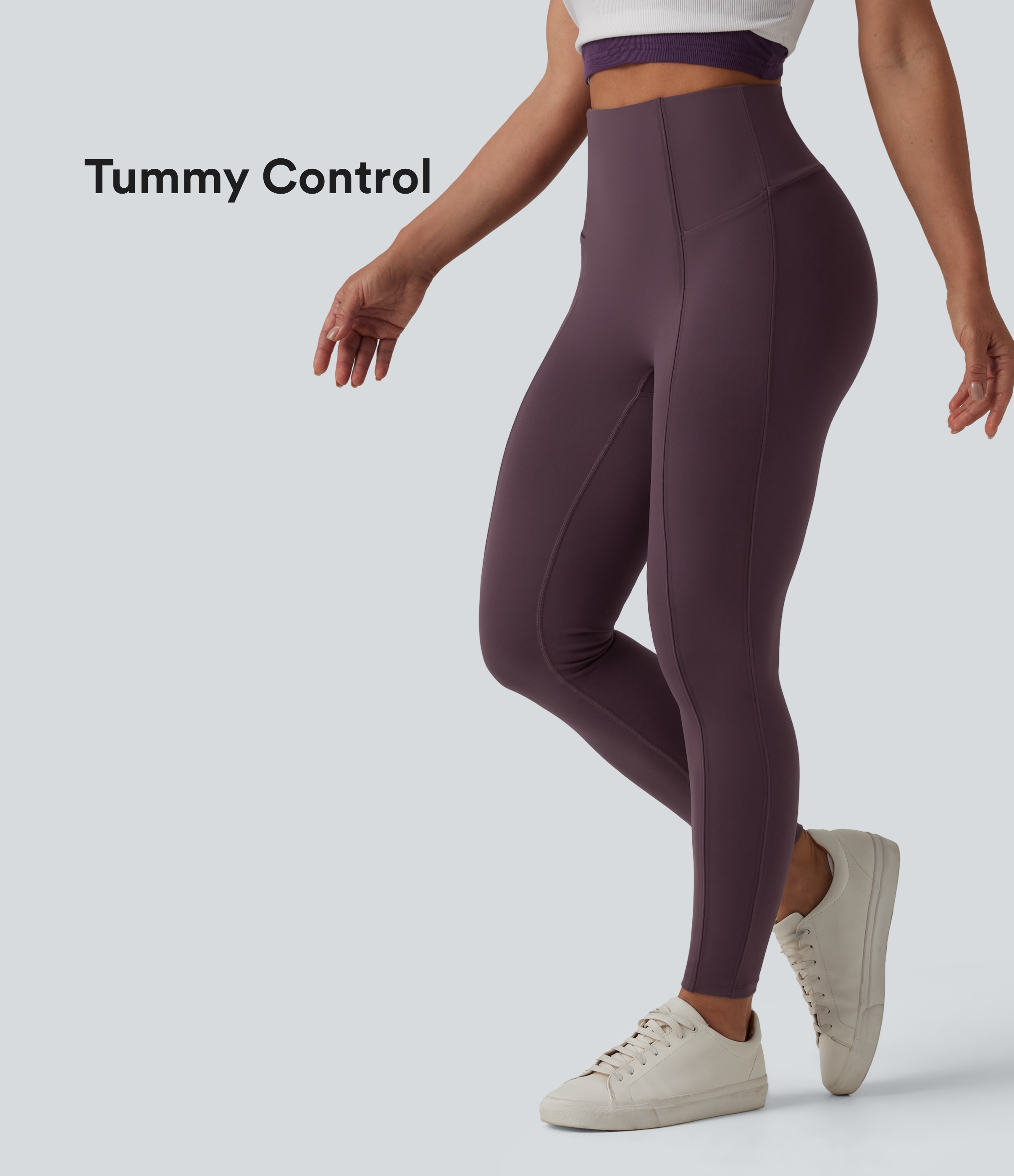 Legging casual 7/8 ventre plat taille haute DayStretch avec poches