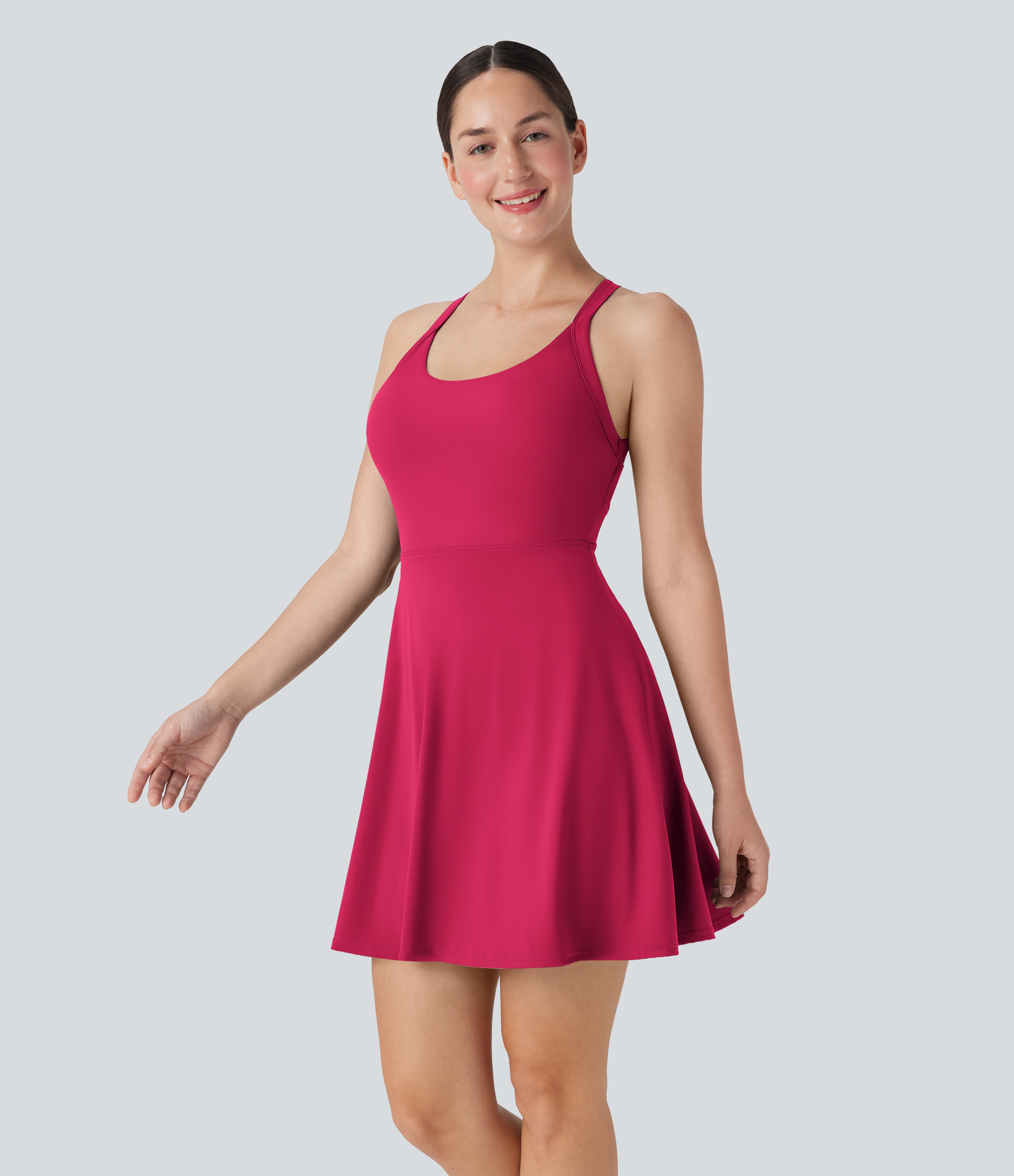 Flare Low Support Dance Active Dress-Longer Length-Easy Peezy Edition DD-F Cups
