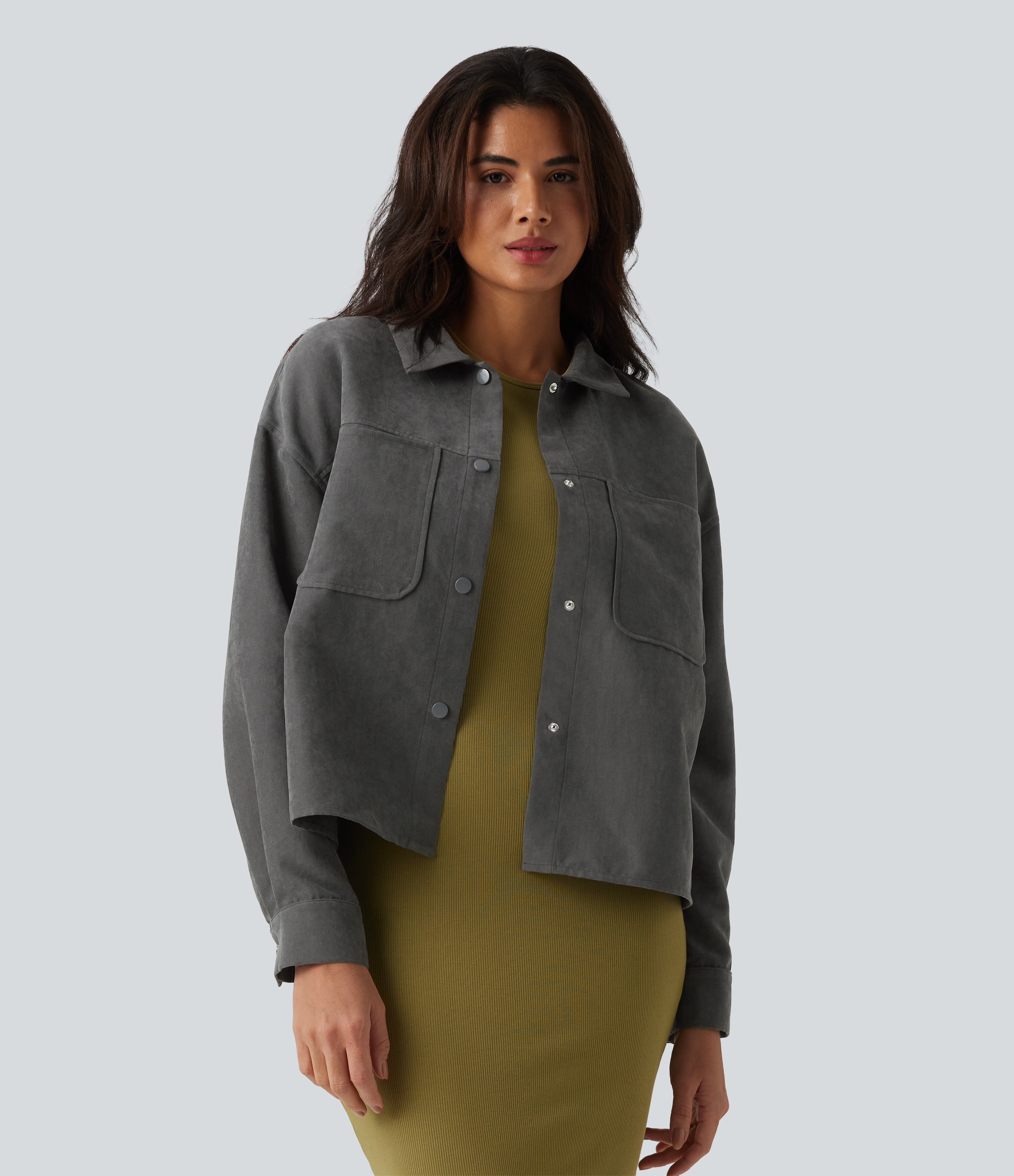 Long Sleeve Casual Jacket with Pockets