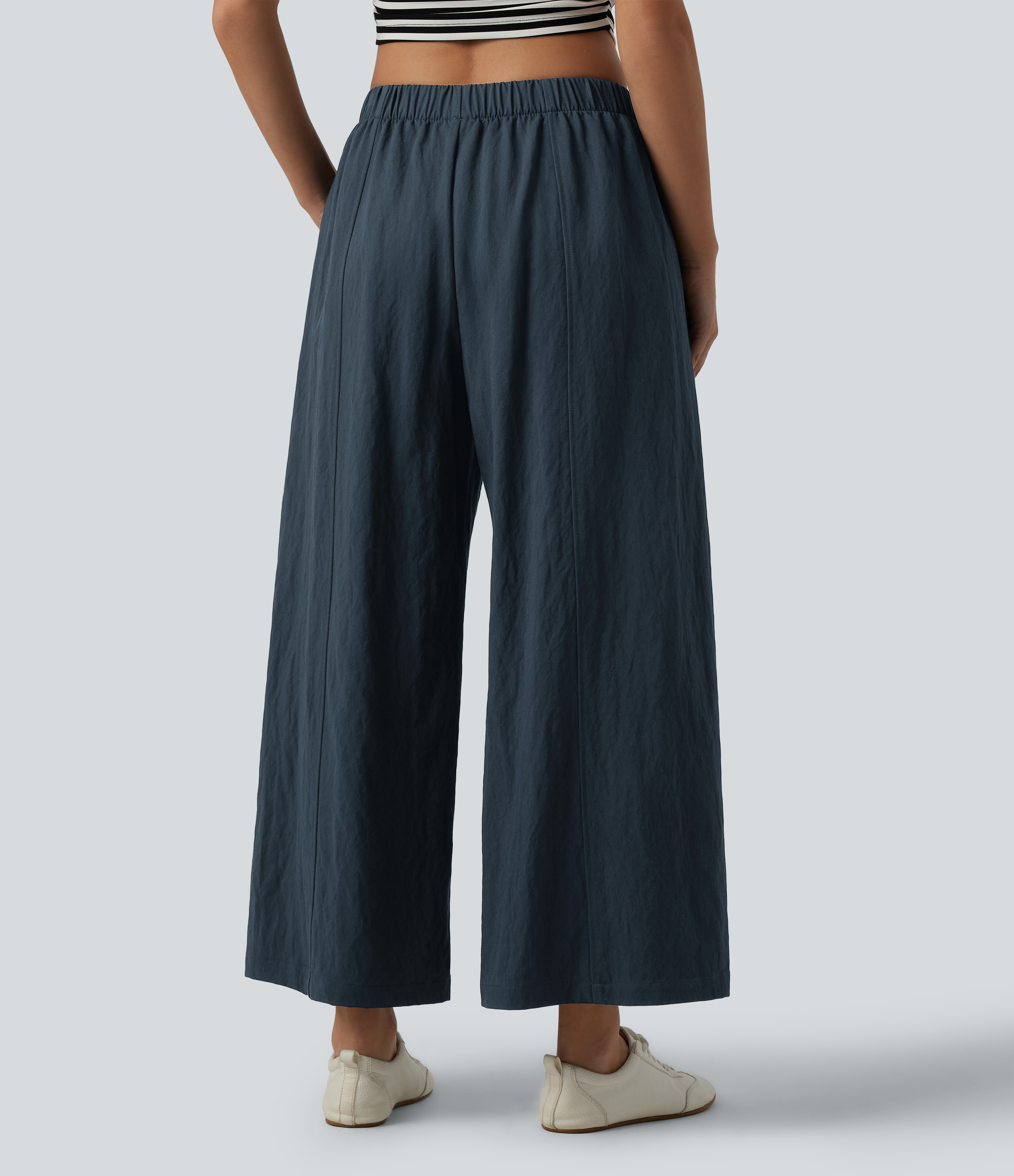Stratified Sea Pantaloni casual a vita media e gamba larga con tasche / 2