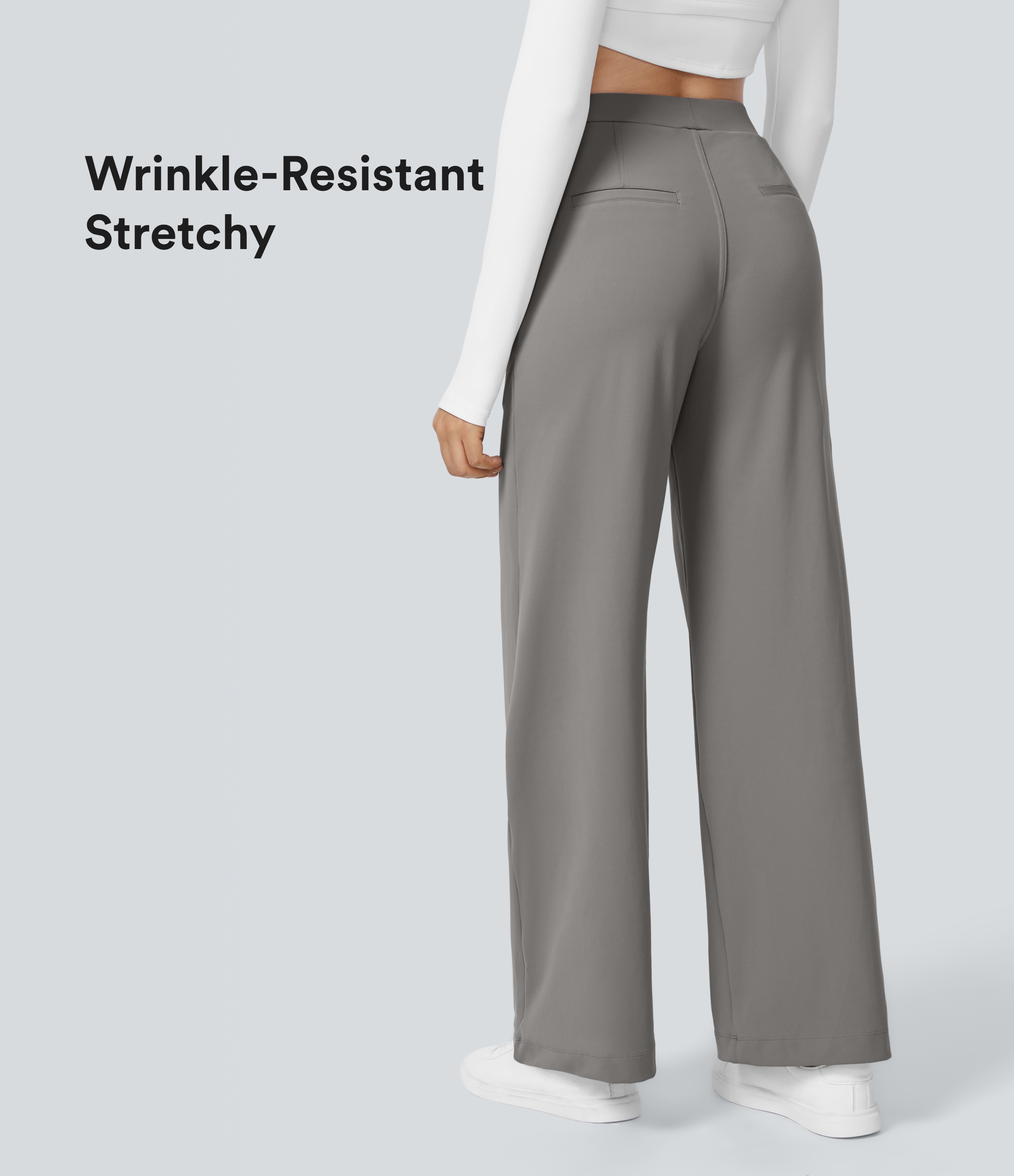 Halara Flex™ DayStretch High Waisted Pocket Straight Leg Suit Work Pants