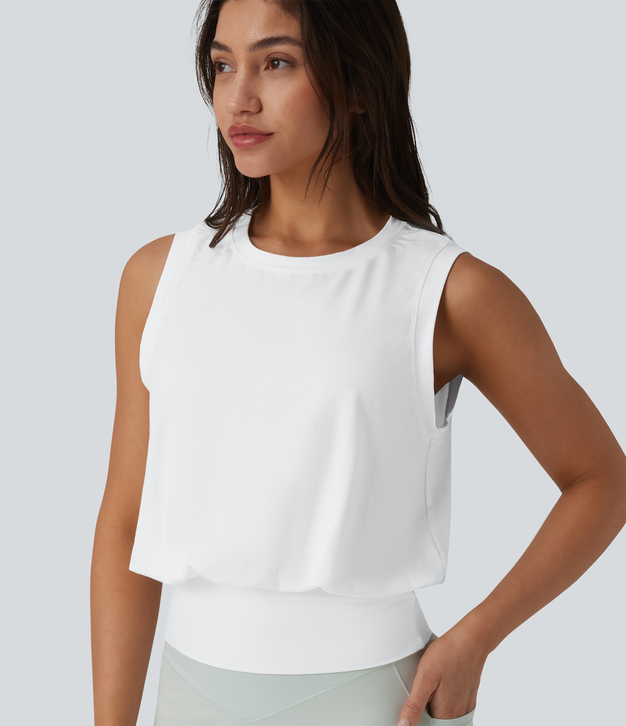 Workout-Tanktop mit Rundhalsausschnitt