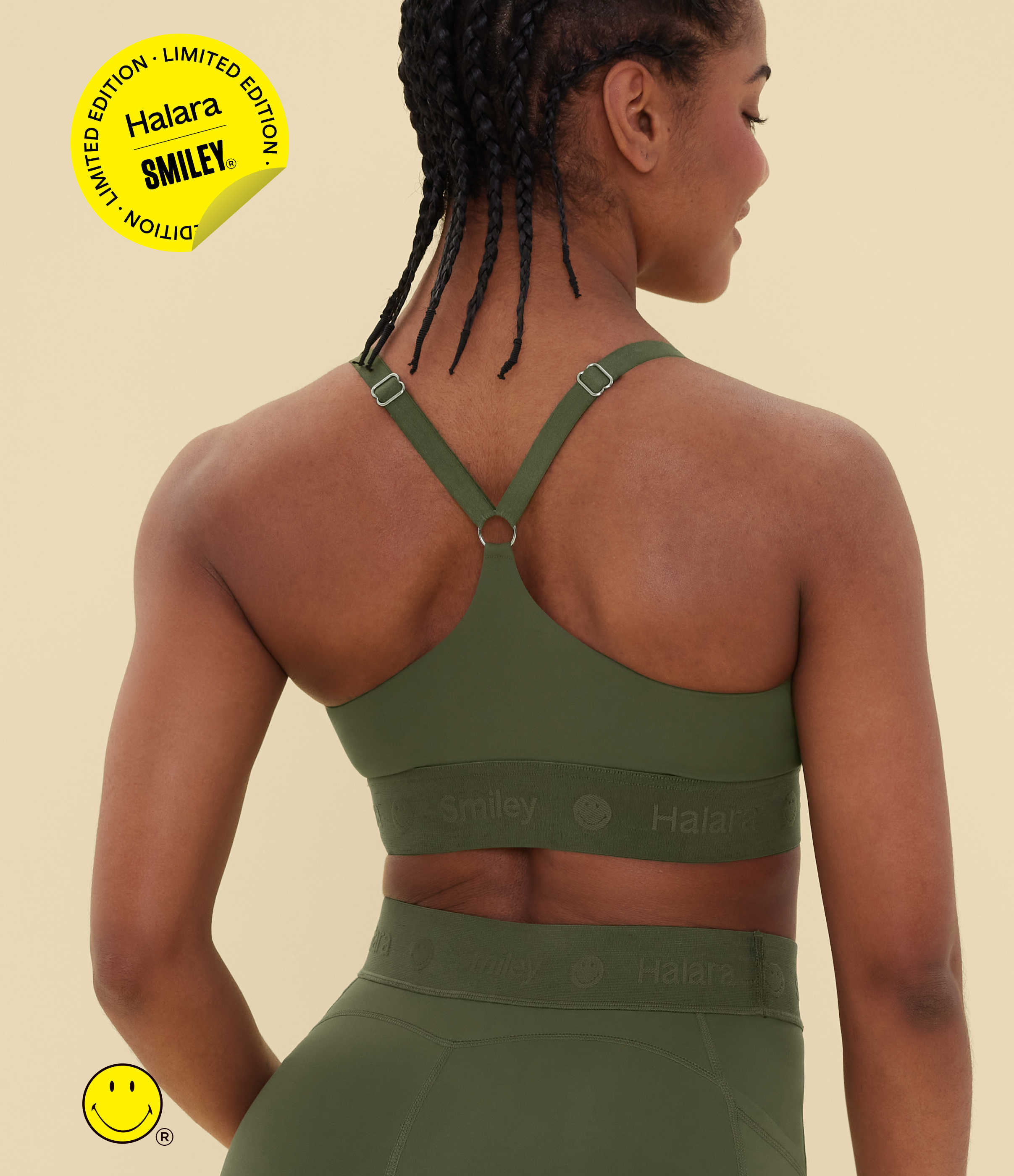 Halara X Smiley® SpeedWave™ Medium Support Quick Dry Training Sports Bra A-C Cups