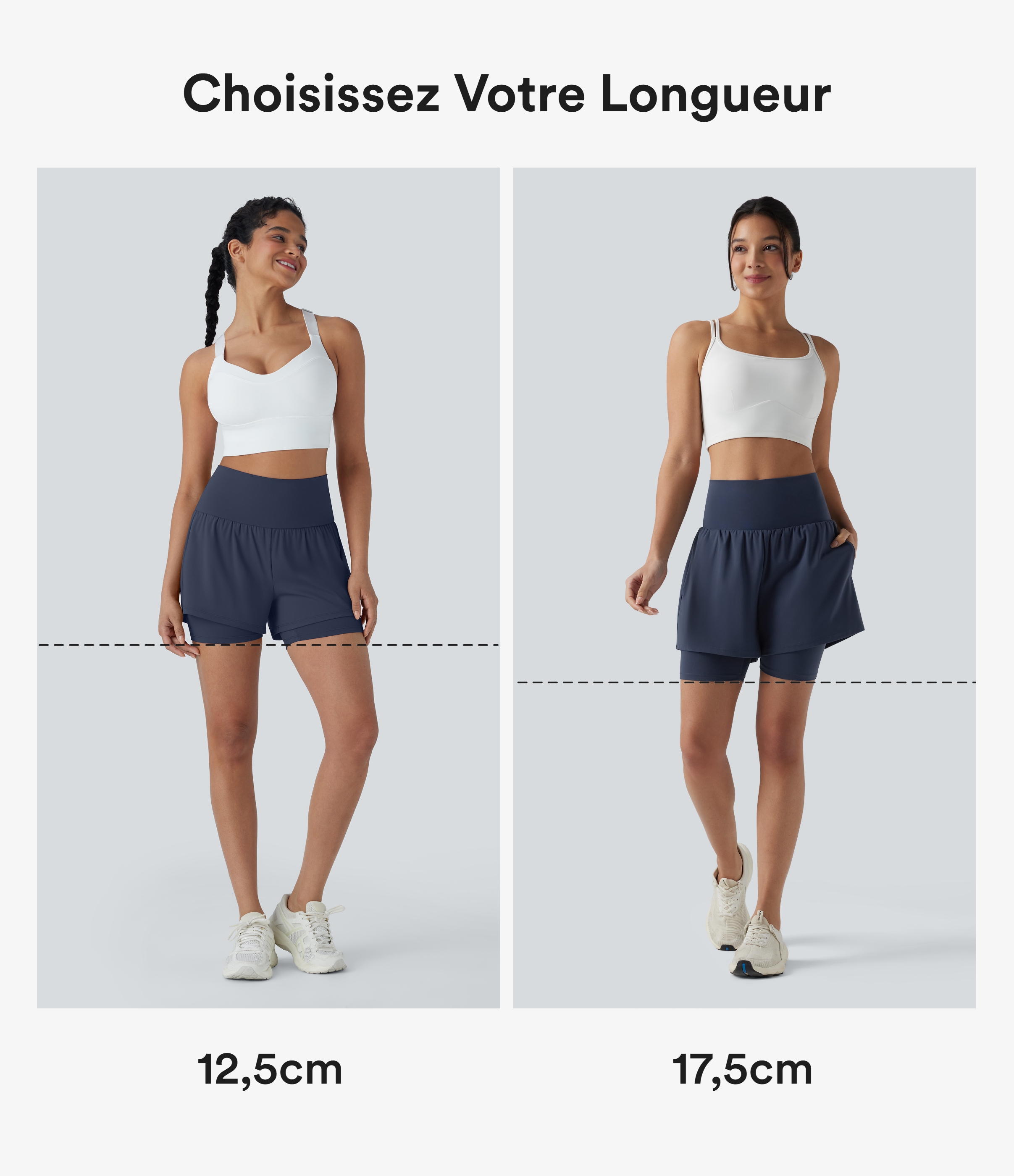 Mood Indigo SoftlyZero™ Airy Super High Waisted 2-in-1 InstantCool Yoga Shorts 7'' with Pockets / 2
