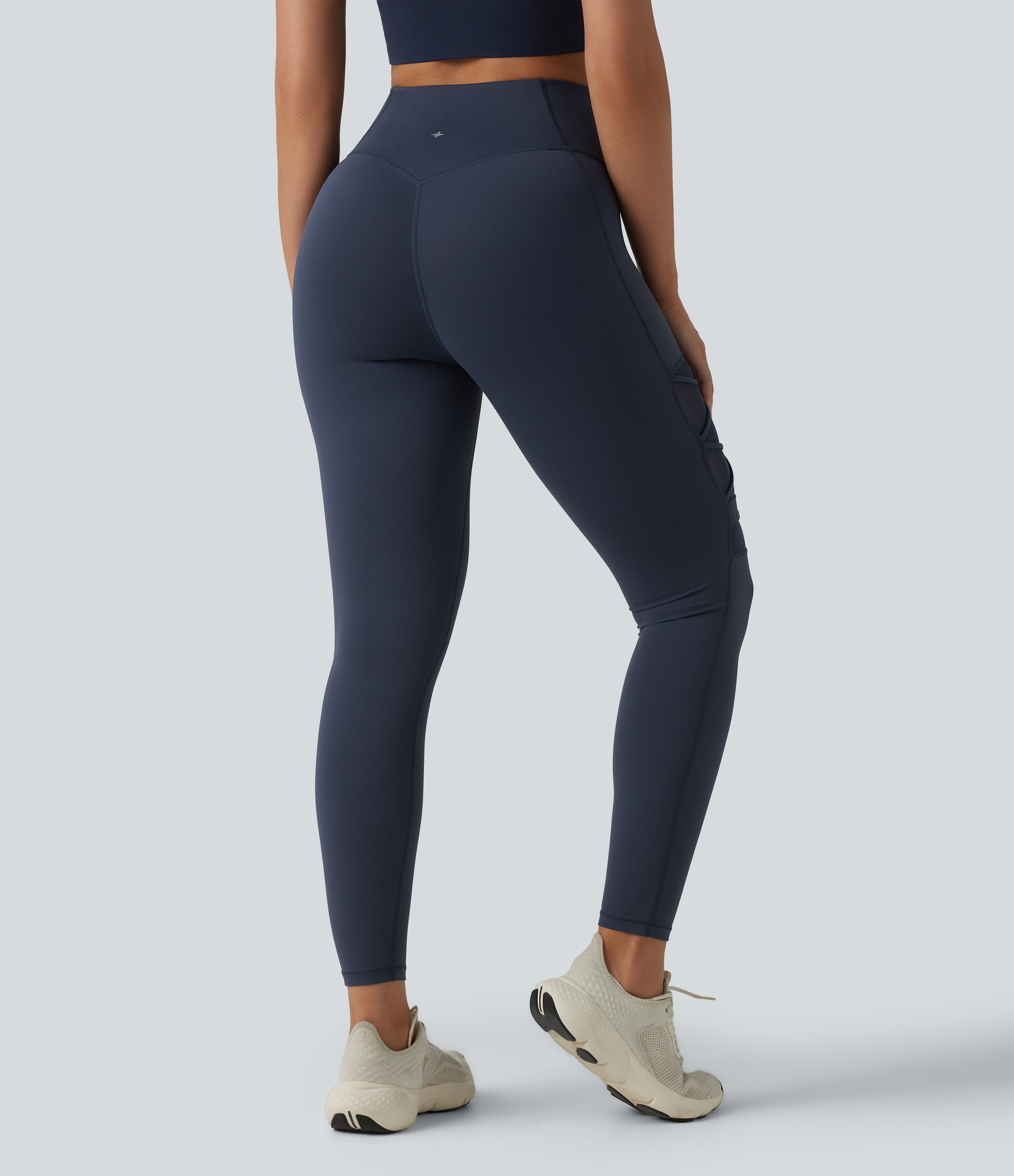 Mood Indigo Halara UltraSculpt™ Legging de yoga 7/8 taille haute ventre plat avec maille respirante et boucle / 2